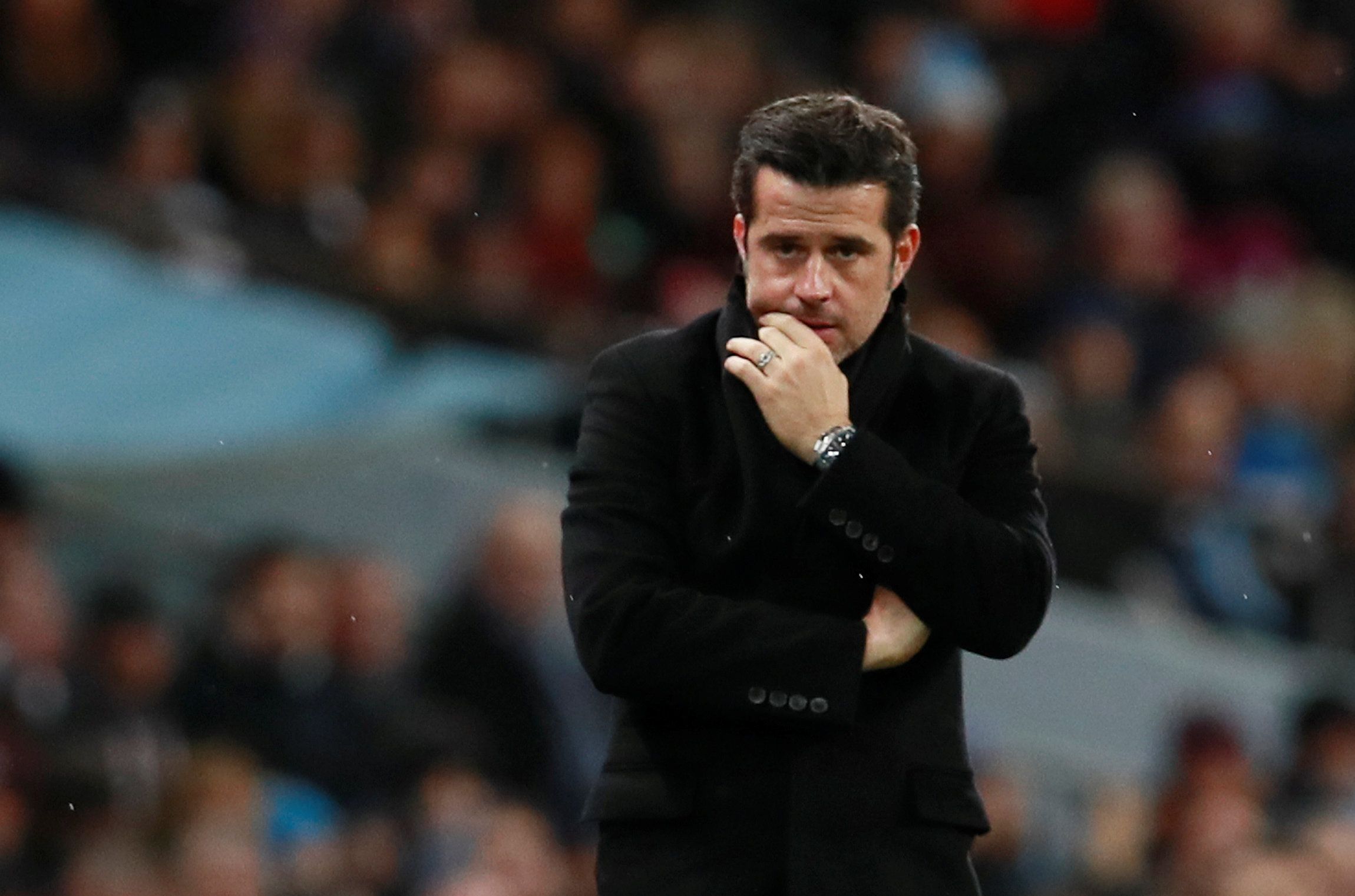Soccer Football - Premier League - Manchester City vs Watford - Etihad Stadium, Manchester, Britain - January 2, 2018   Watford manager Marco Silva     Action Images via Reuters/Jason Cairnduff    EDITORIAL USE ONLY. No use with unauthorized audio, video, data, fixture lists, club/league logos or "live" services. Online in-match use limited to 75 images, no video emulation. No use in betting, games or single club/league/player publications.  Please contact your account representative for further