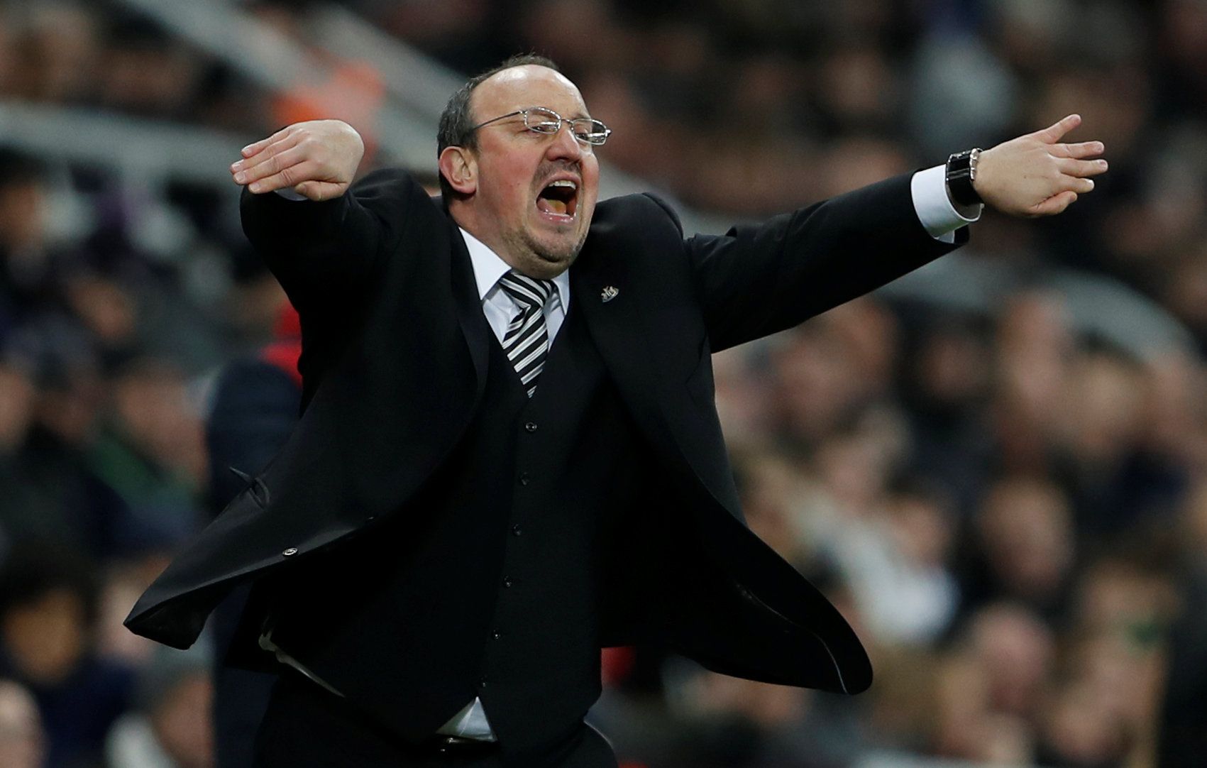 Soccer Football - Premier League - Newcastle United vs Swansea City - St James' Park, Newcastle, Britain - January 13, 2018   Newcastle United manager Rafael Benitez                    Action Images via Reuters/Lee Smith    EDITORIAL USE ONLY. No use with unauthorized audio, video, data, fixture lists, club/league logos or 