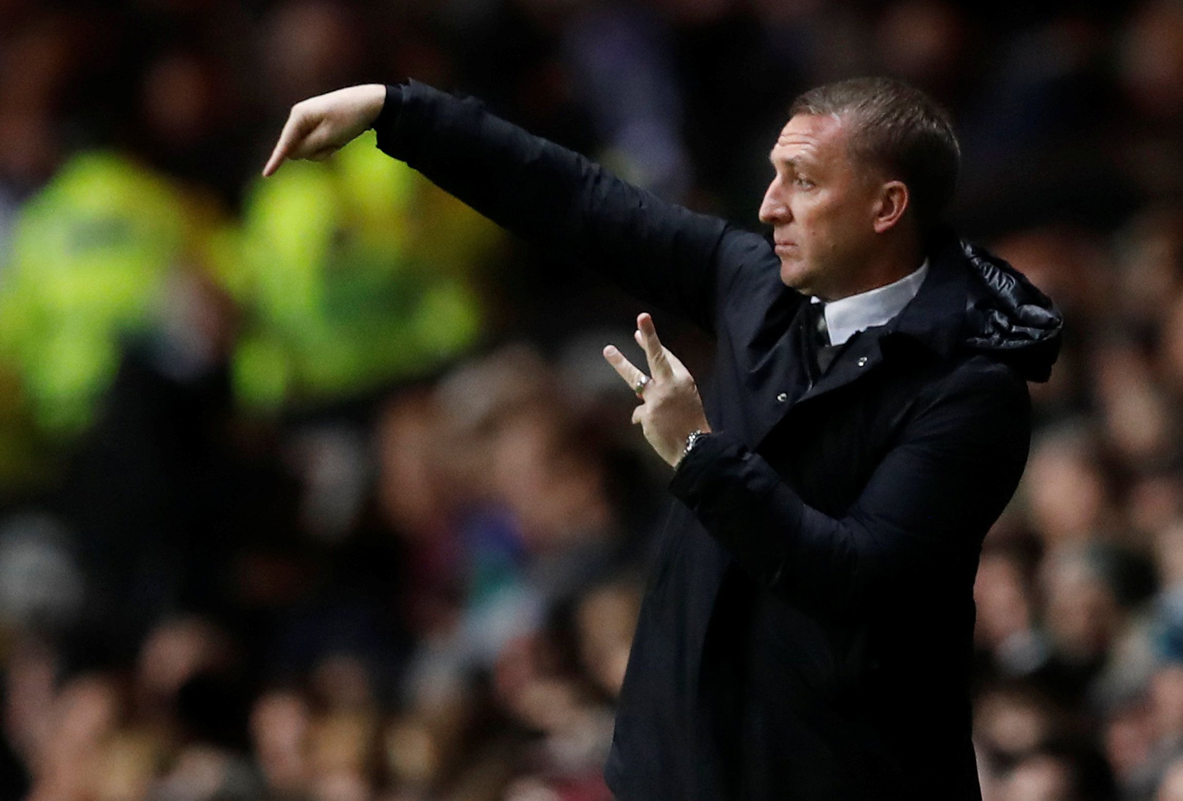 Soccer Football - Champions League - Celtic vs Anderlecht - Celtic Park, Glasgow, Britain - December 5, 2017  Celtic manager Brendan Rodgers during the game    REUTERS/Russell Cheyne