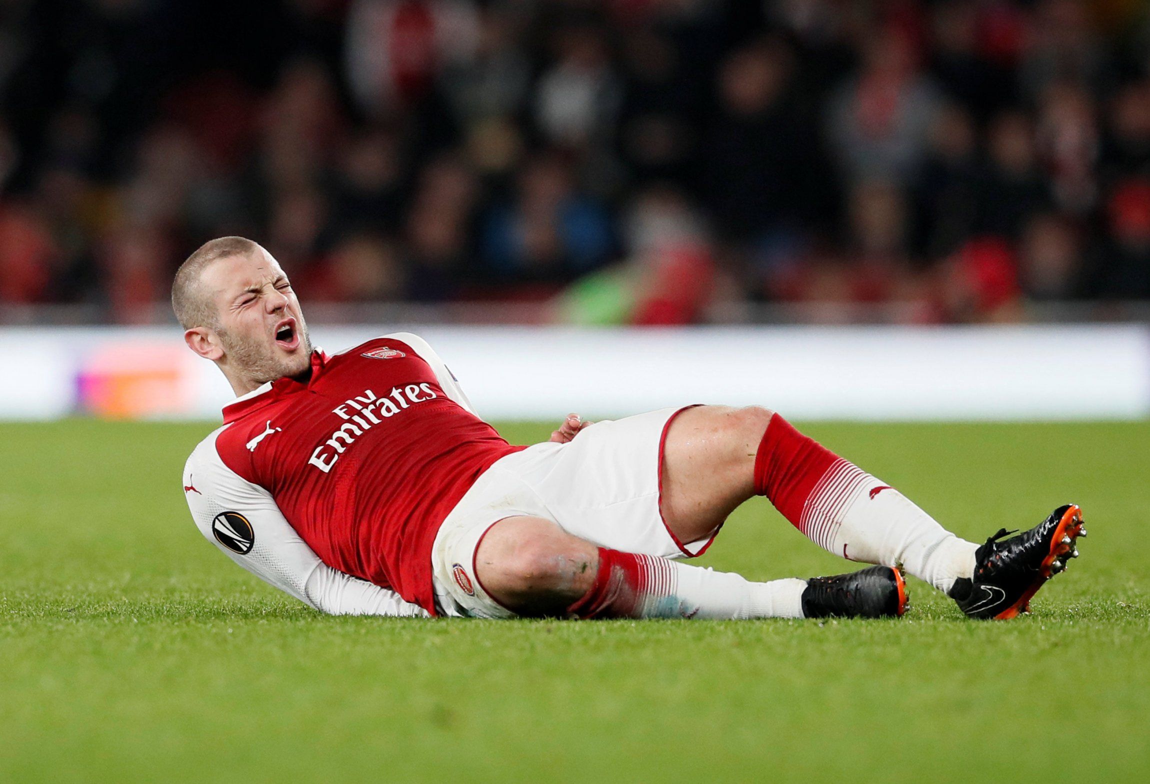 Arsenal midfielder Jack Wilshere suffers injury
