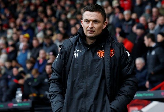 Soccer Football - Championship - Sheffield United vs Leeds United - Bramall Lane, Sheffield, Britain - February 10, 2018  Leeds United manager Paul Heckingbottom looks on  Action Images/Craig Brough  EDITORIAL USE ONLY. No use with unauthorized audio, video, data, fixture lists, club/league logos or 