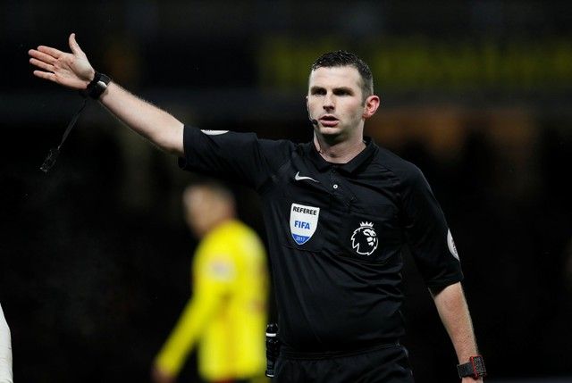 Soccer Football - Premier League - Watford vs Huddersfield Town - Vicarage Road, Watford, Britain - December 16, 2017   Referee Michael Oliver      REUTERS/David Klein    EDITORIAL USE ONLY. No use with unauthorized audio, video, data, fixture lists, club/league logos or 