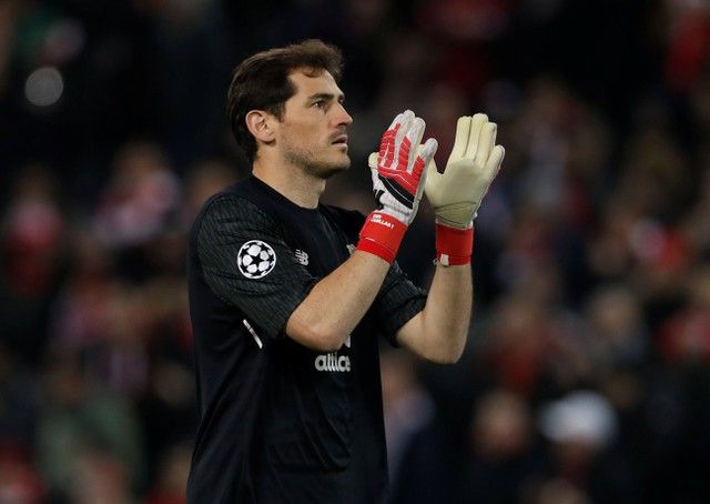 Soccer Football - Champions League Round of 16 Second Leg - Liverpool vs FC Porto - Anfield, Liverpool, Britain - March 6, 2018   Porto's Iker Casillas                   Action Images via Reuters/Lee Smith