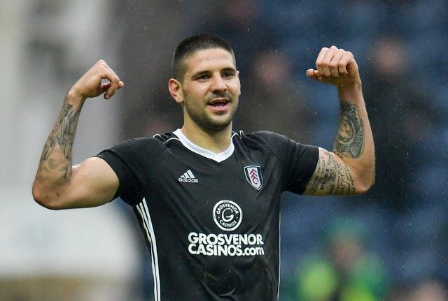 Soccer Football - Championship - Preston North End vs Fulham - Deepdale, Preston, Britain - March 10, 2018   Fulham’s Aleksandar Mitrovic celebrates scoring their second goal    Action Images/Paul Burrows    EDITORIAL USE ONLY. No use with unauthorized audio, video, data, fixture lists, club/league logos or 