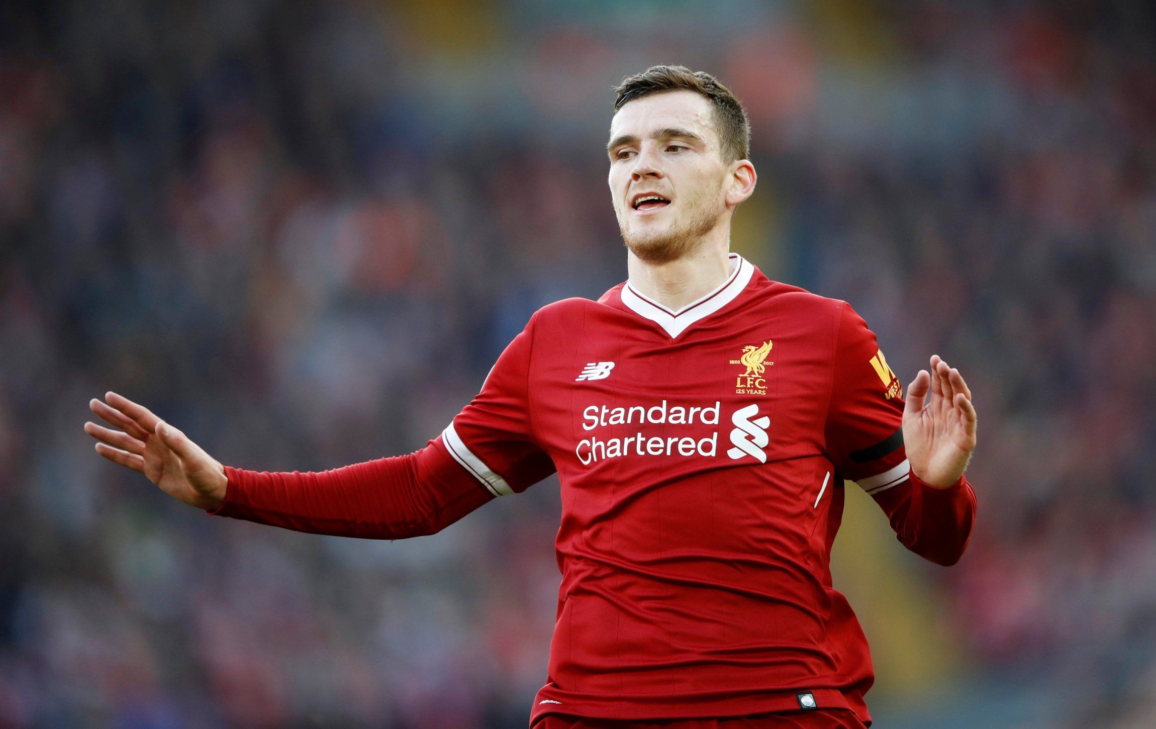 Andrew Robertson in action for Liverpool against Bournemouth