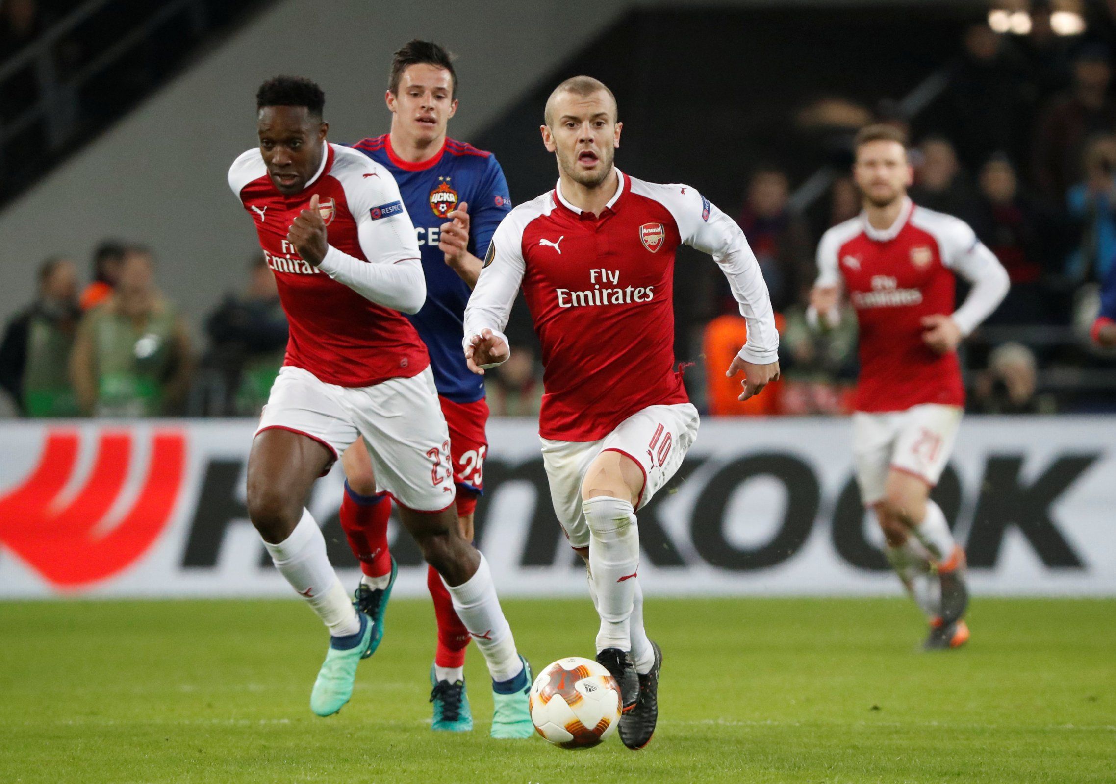 Jack Wilshere in action for Arsenal