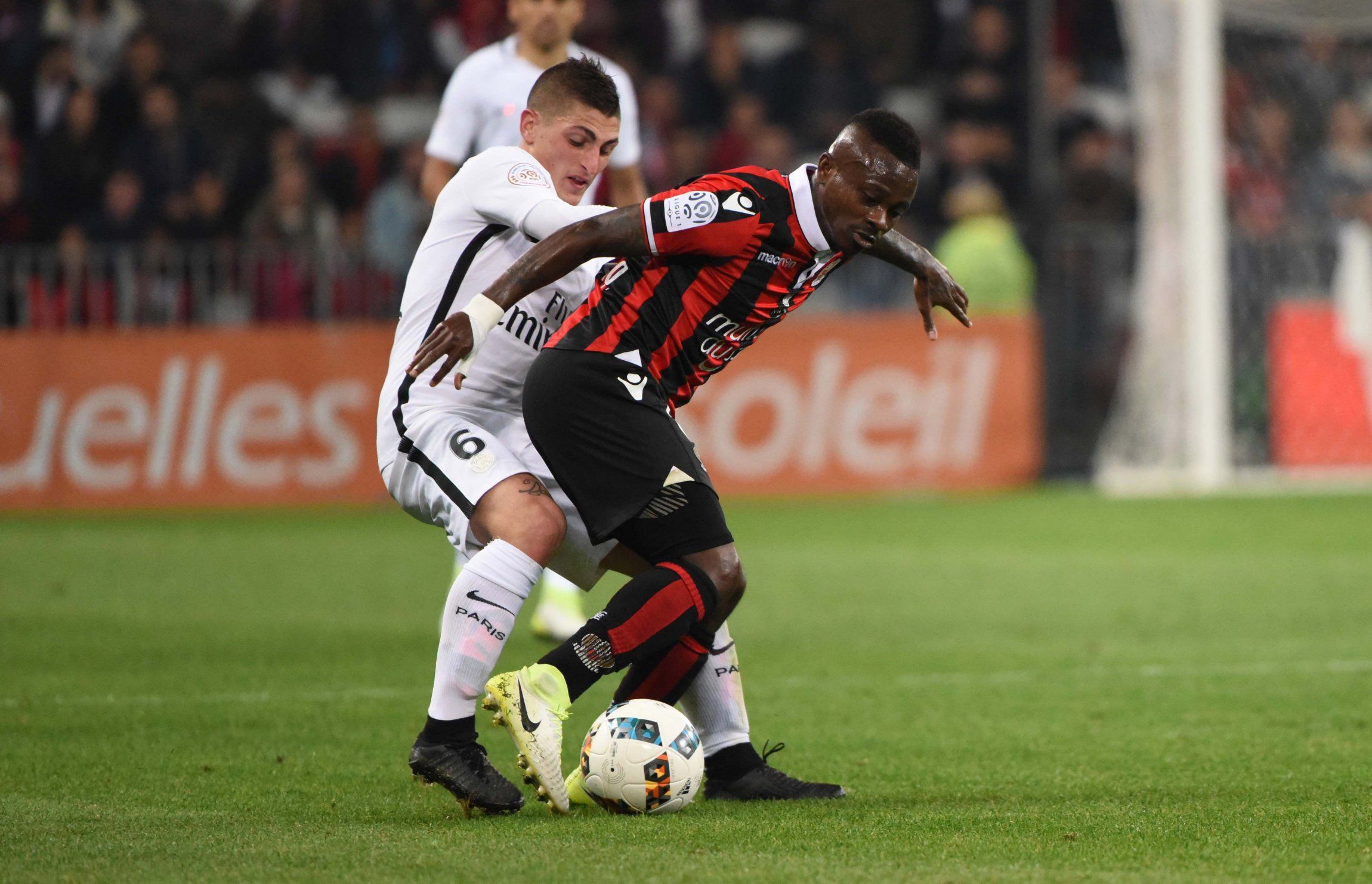 Jean Michael Seri in action for Nice