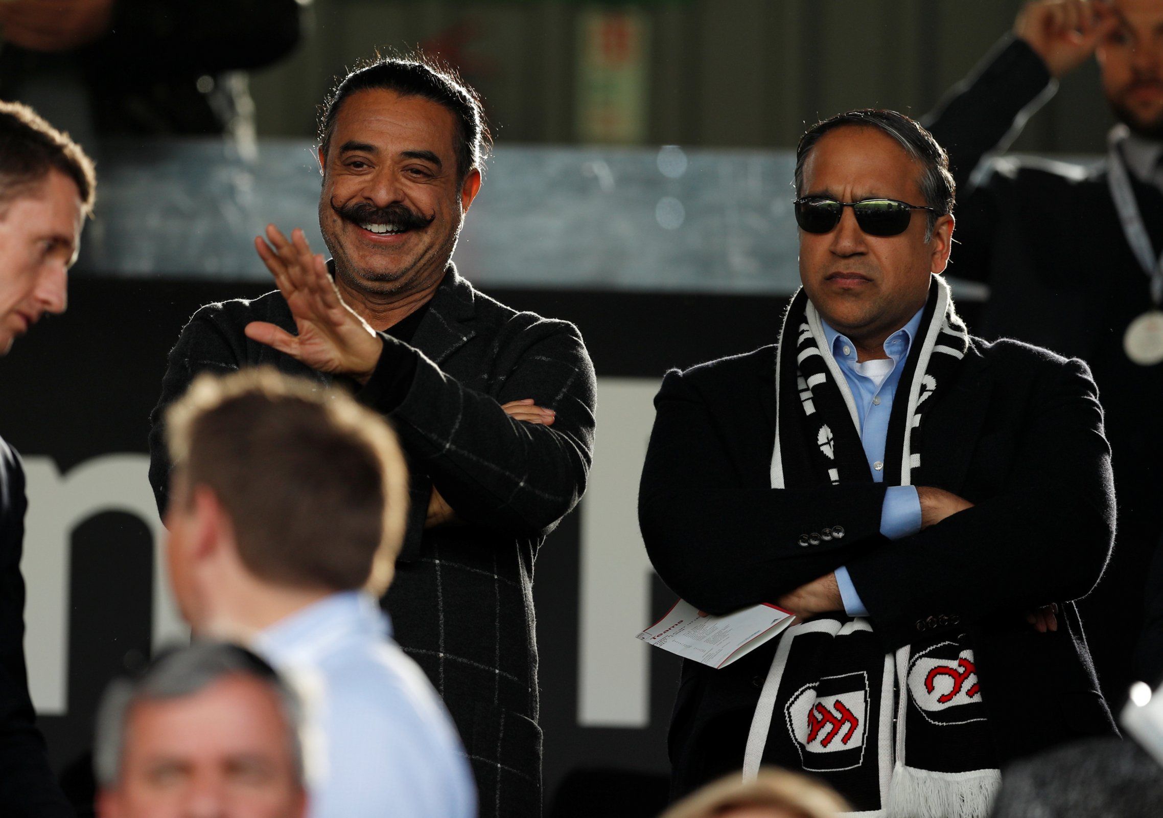 Shahid Khan waves to fans