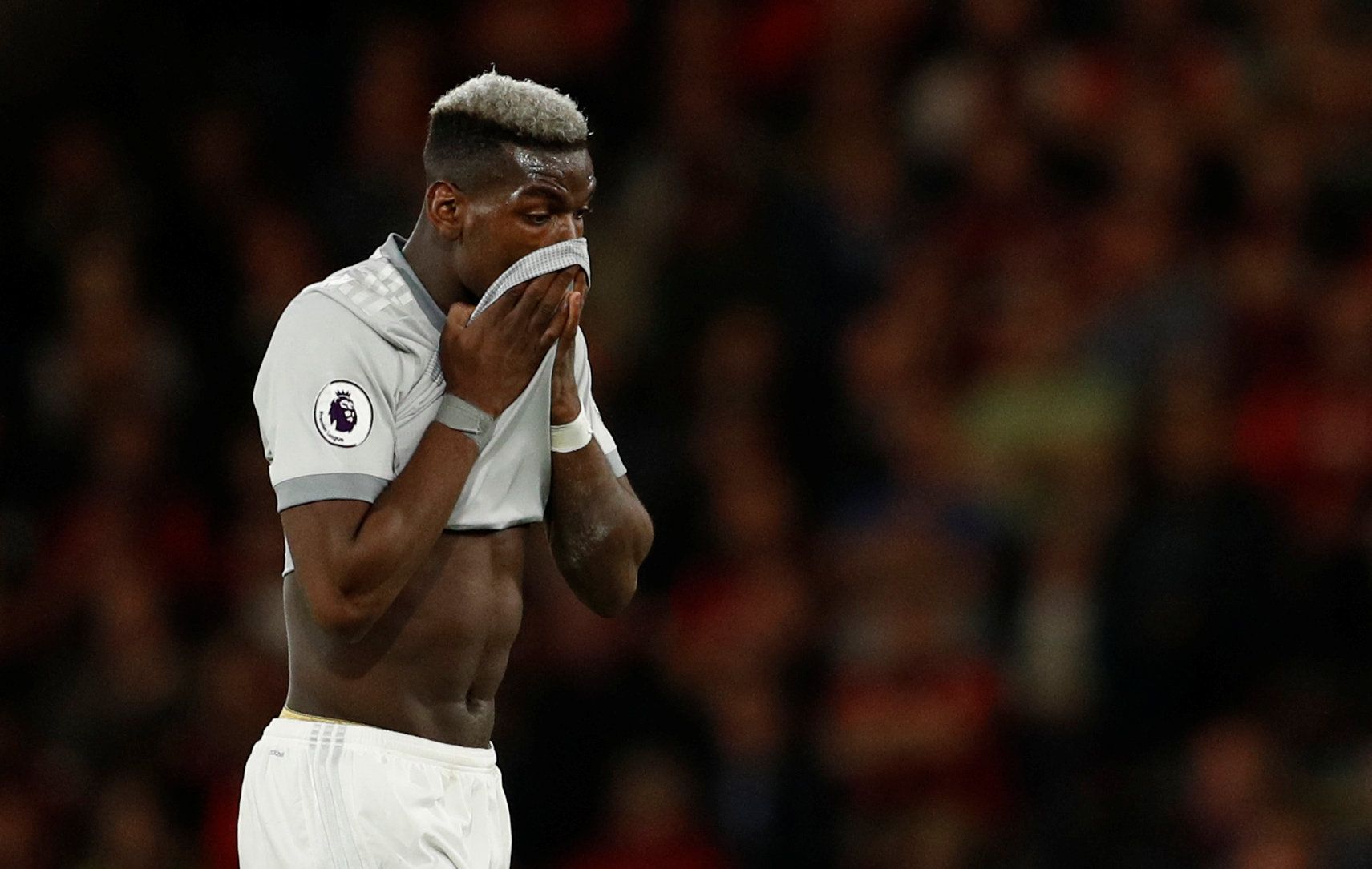 Soccer Football - Premier League - AFC Bournemouth vs Manchester United - Vitality Stadium, Bournemouth, Britain - April 18, 2018   Manchester United's Paul Pogba walks off to be substituted    Action Images via Reuters/John Sibley    EDITORIAL USE ONLY. No use with unauthorized audio, video, data, fixture lists, club/league logos or 