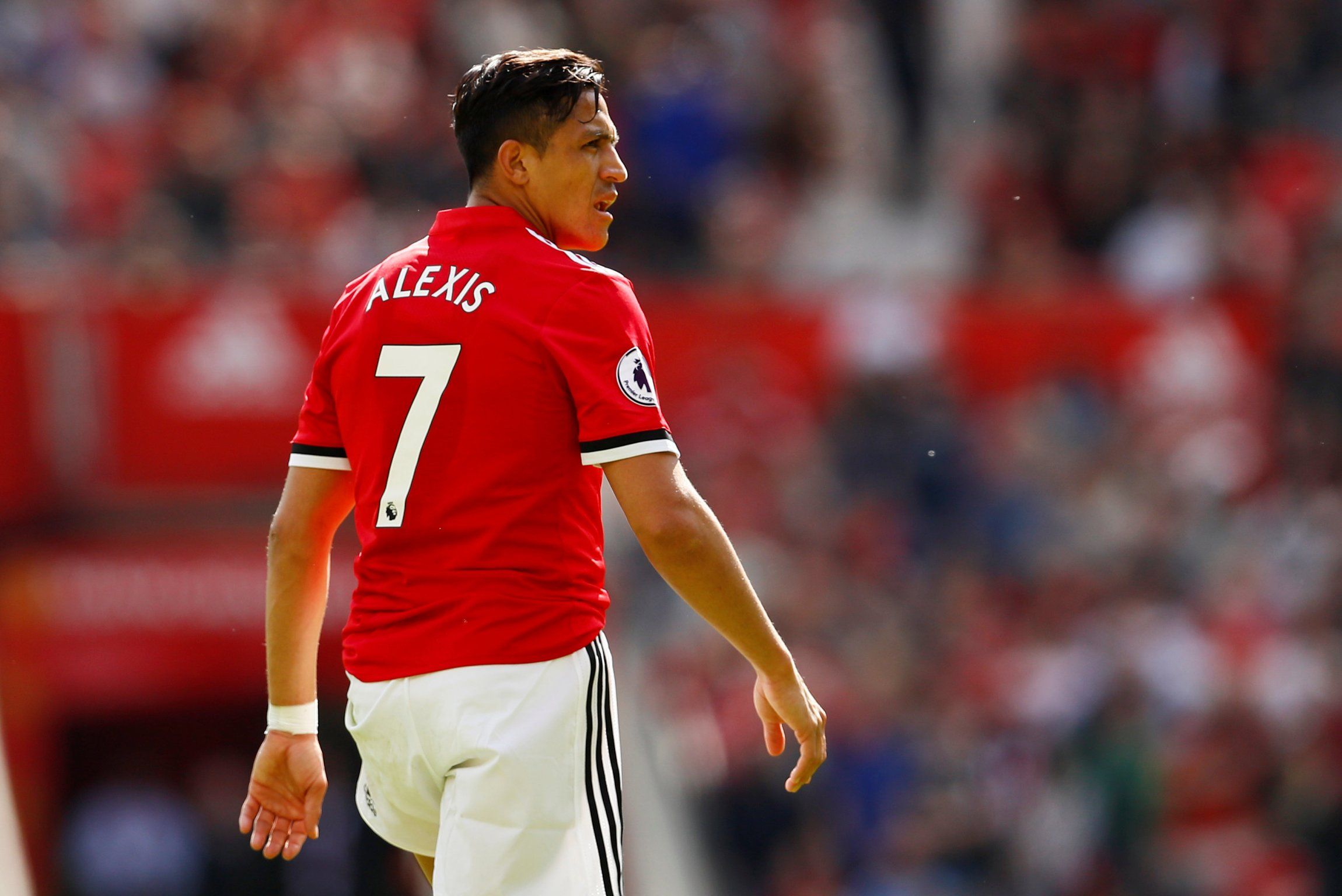 Alexis Sanchez in action for Manchester United