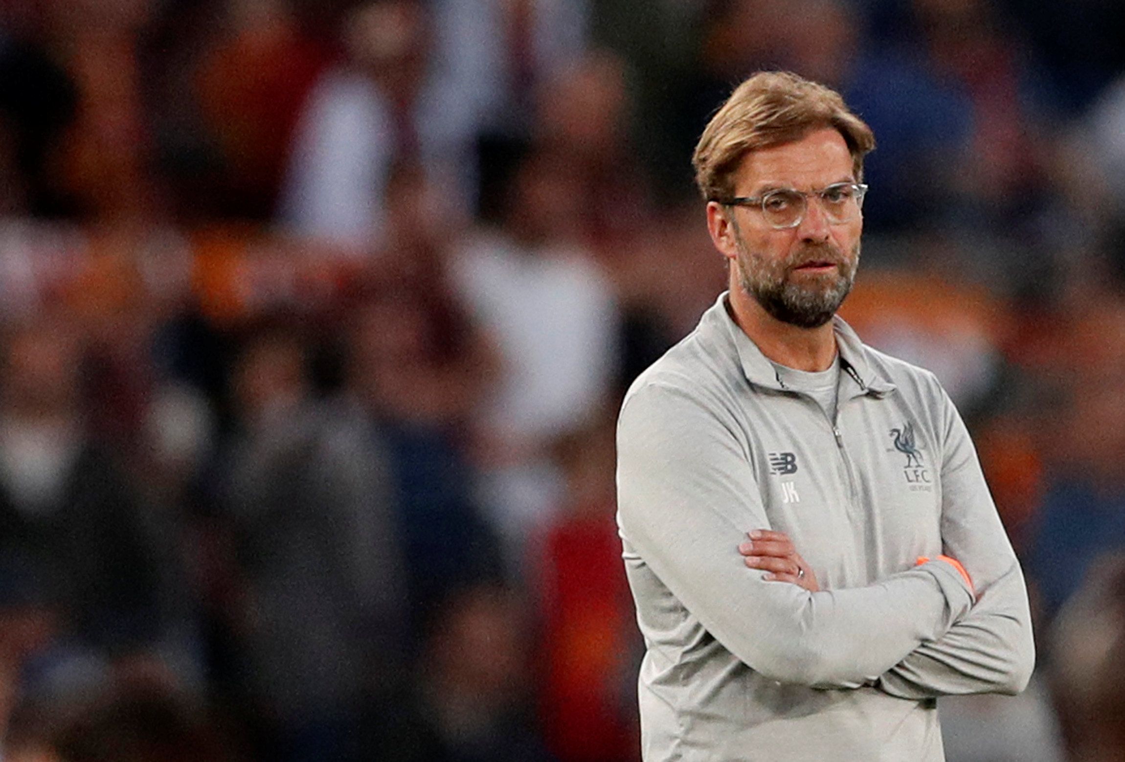 Soccer Football - Champions League Semi Final Second Leg - AS Roma v Liverpool - Stadio Olimpico, Rome, Italy - May 2, 2018  Liverpool manager Juergen Klopp during the warm up before the match   Action Images via Reuters/John Sibley
