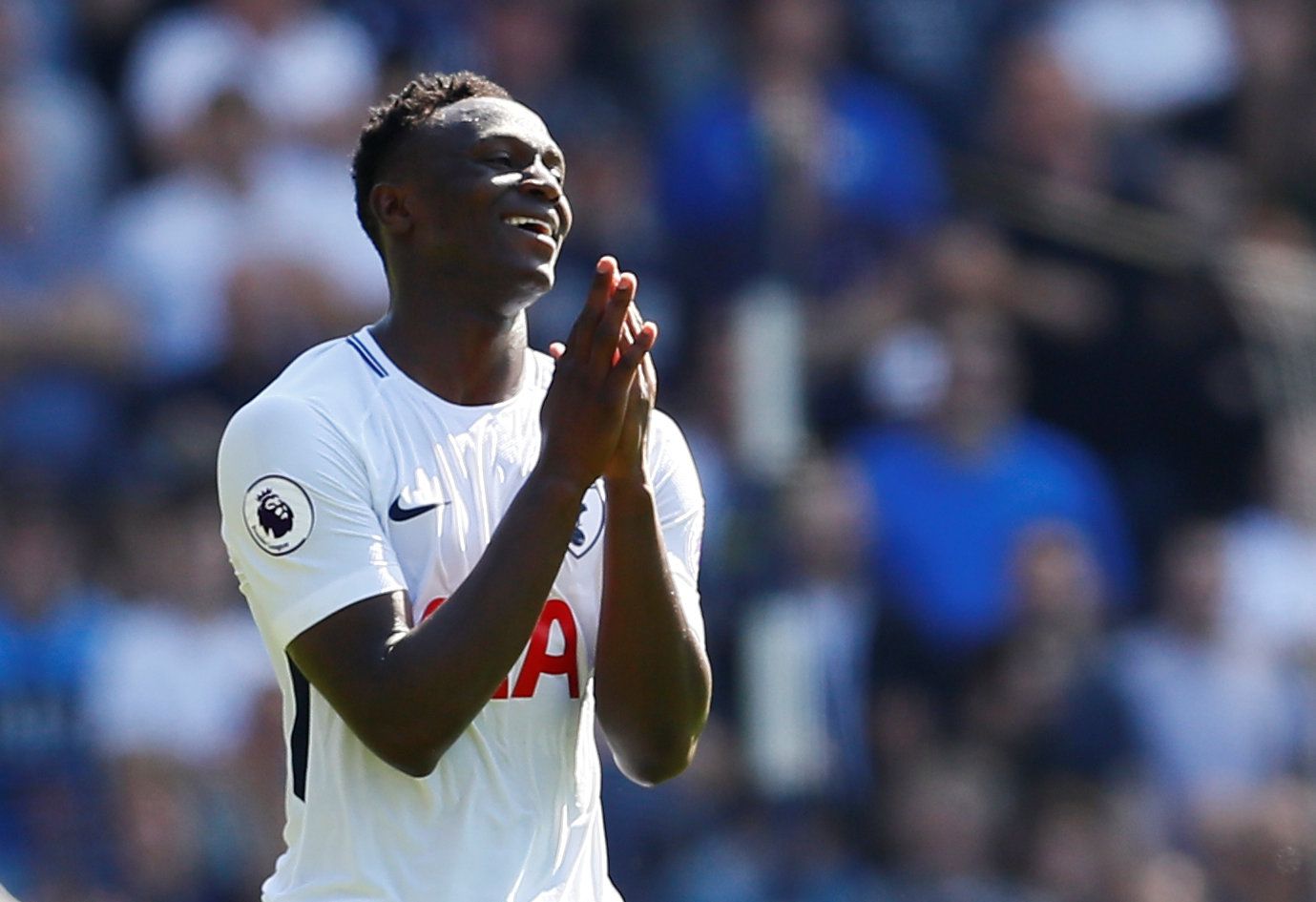 Soccer Football - Premier League - West Bromwich Albion vs Tottenham Hotspur - The Hawthorns, West Bromwich, Britain - May 5, 2018   Tottenham's Victor Wanyama reacts         Action Images via Reuters/Jason Cairnduff    EDITORIAL USE ONLY. No use with unauthorized audio, video, data, fixture lists, club/league logos or 