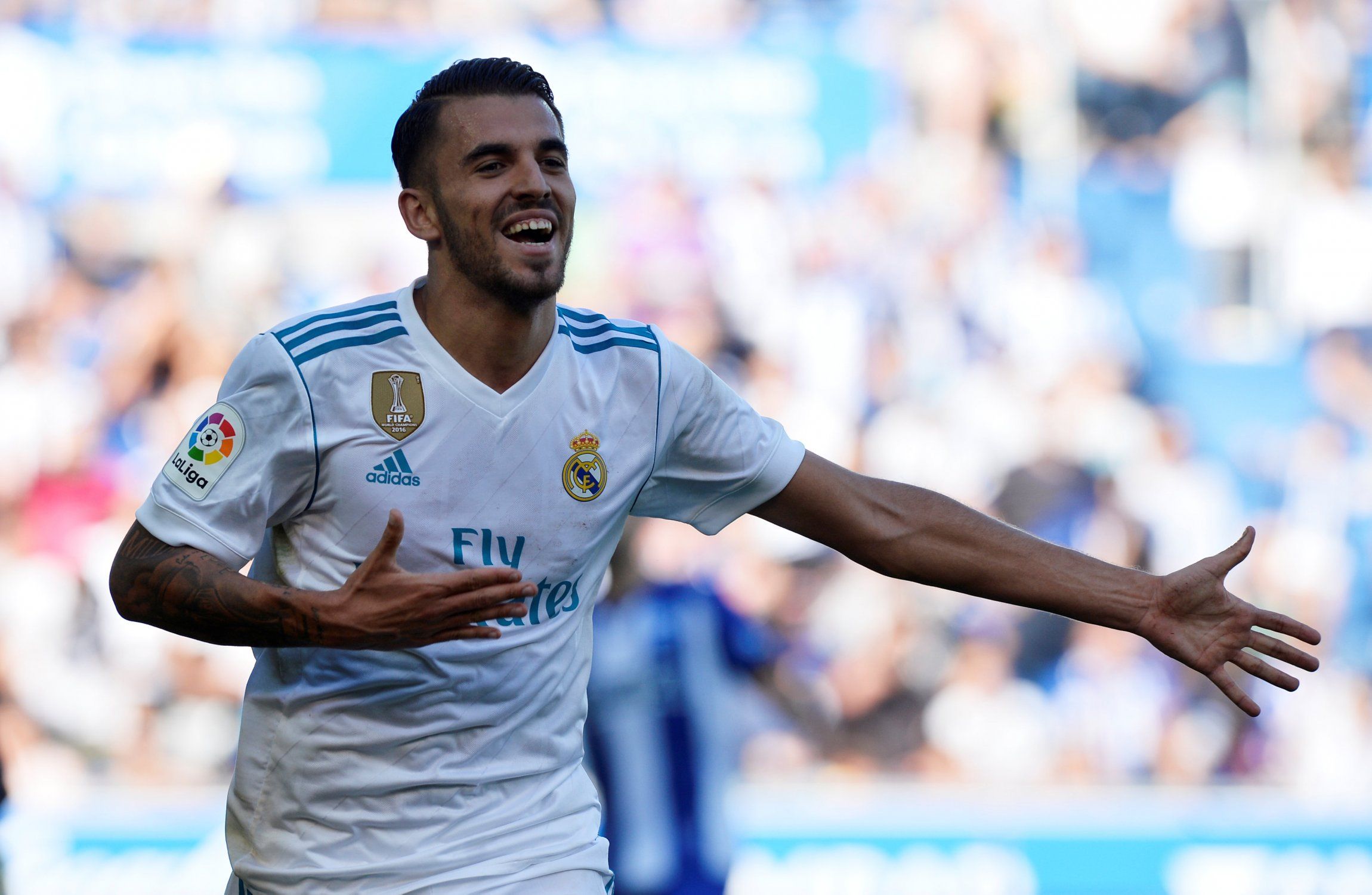 Dani Ceballos in action for Real Madrid against Deportivo