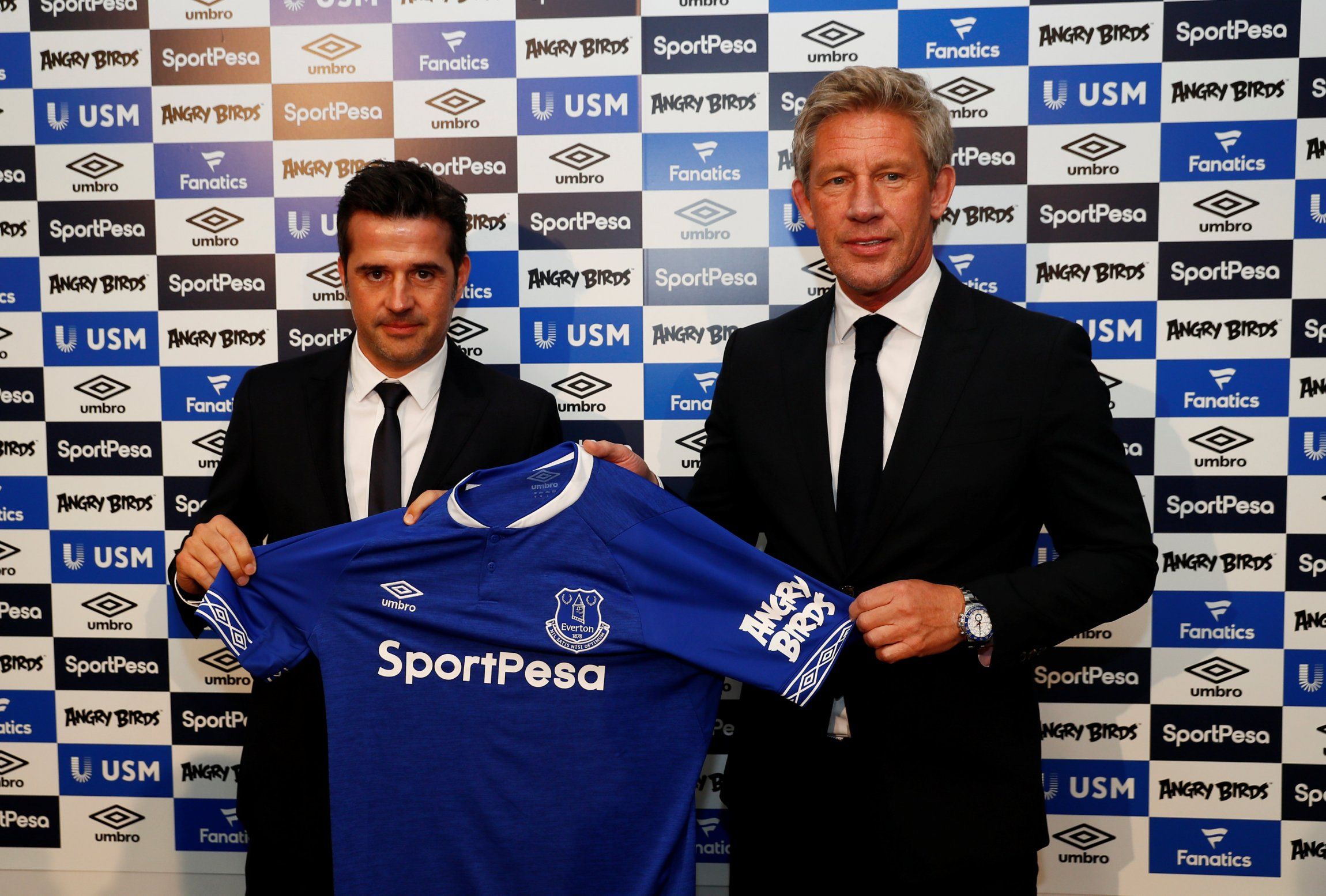 Marcel Brands with Marco Silva