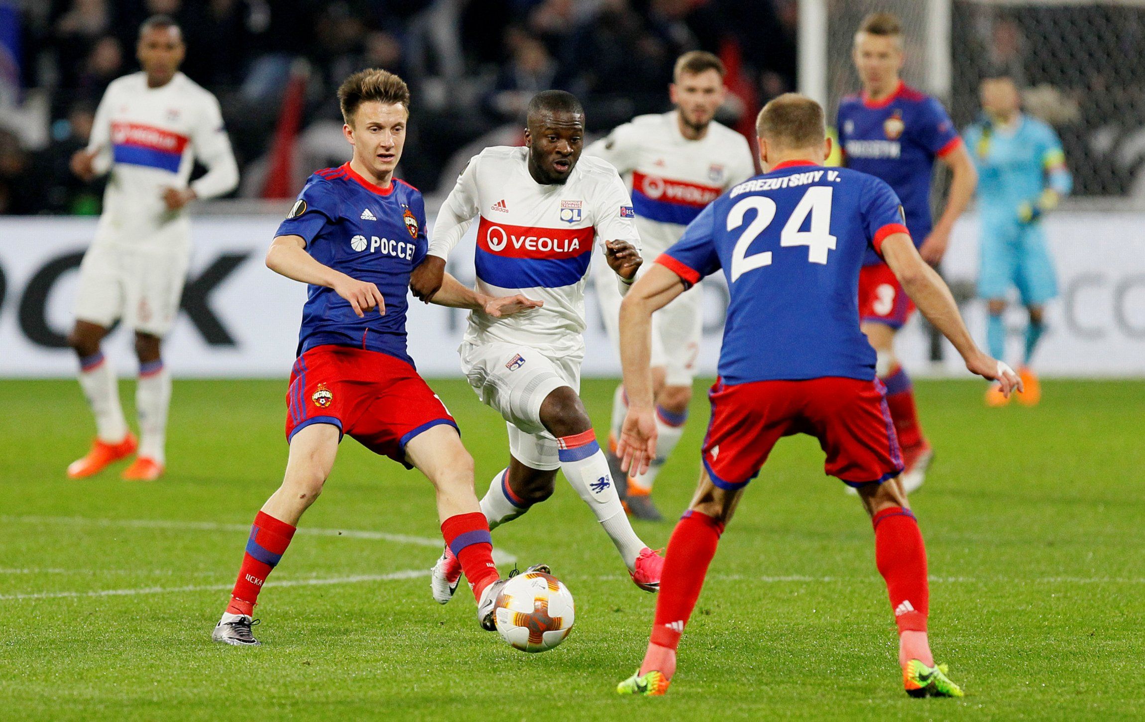 Tanguy Ndombele in action for Lyon