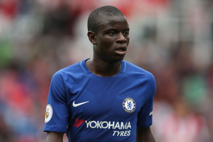 STOKE ON TRENT, ENGLAND - SEPTEMBER 23: Ngolo Kante of Chelsea during the Premier League match between Stoke City and Chelsea at Bet365 Stadium on September 23, 2017 in Stoke on Trent, England. (Photo by Robbie Jay Barratt - AMA/Getty Images)