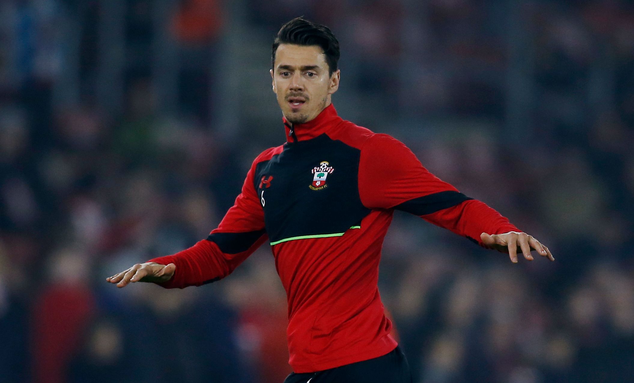 Britain Soccer Football - Southampton v Hapoel Be'er Sheva - UEFA Europa League Group Stage - Group K - St Mary's Stadium, Southampton, England - 8/12/16 Southampton's Jose Fonte during the warm up before the match Action Images via Reuters / Paul Childs Livepic EDITORIAL USE ONLY.
