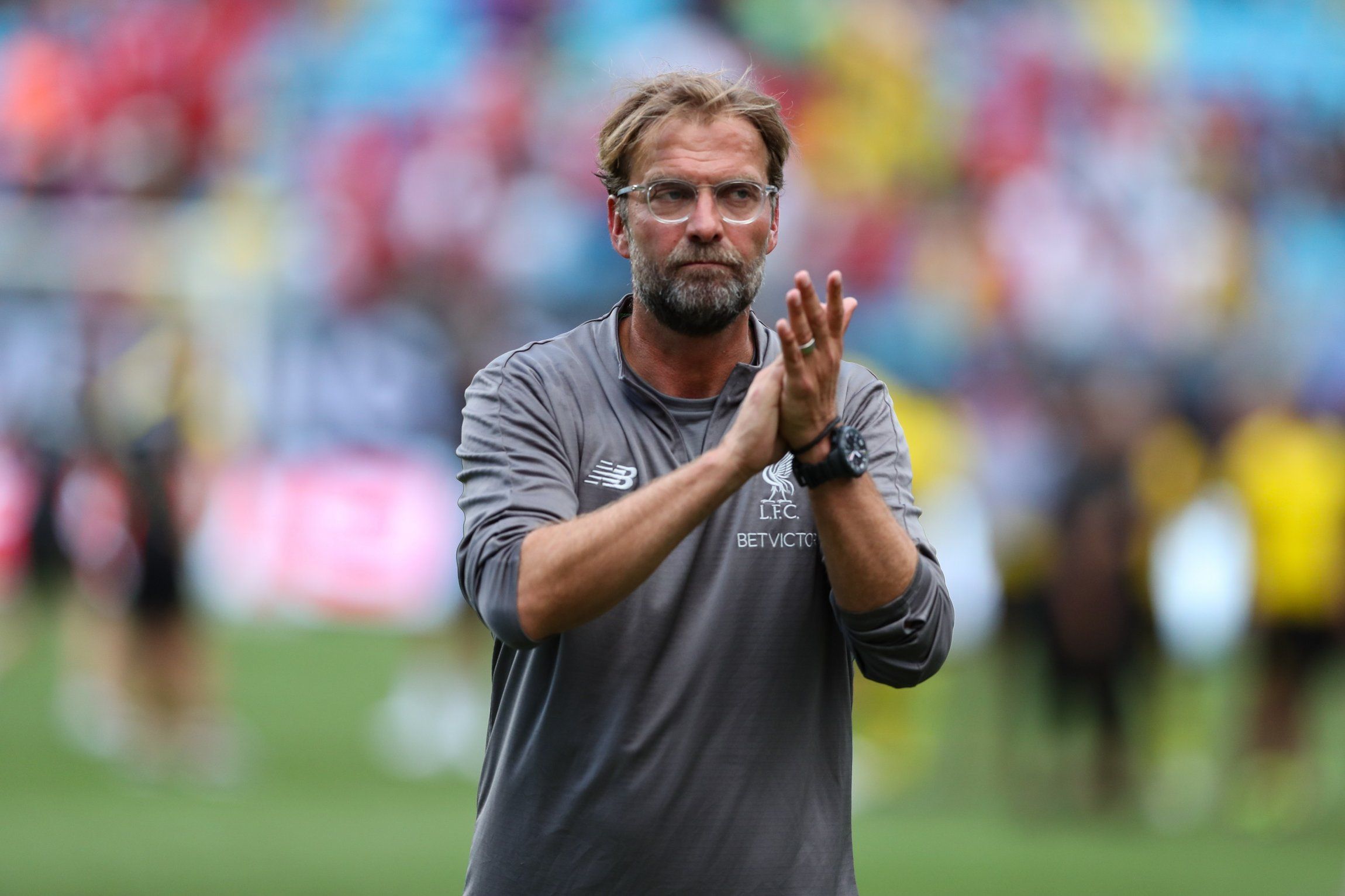 Jurgen Klopp claps Liverpool fans after losing to Borussia Dortmund