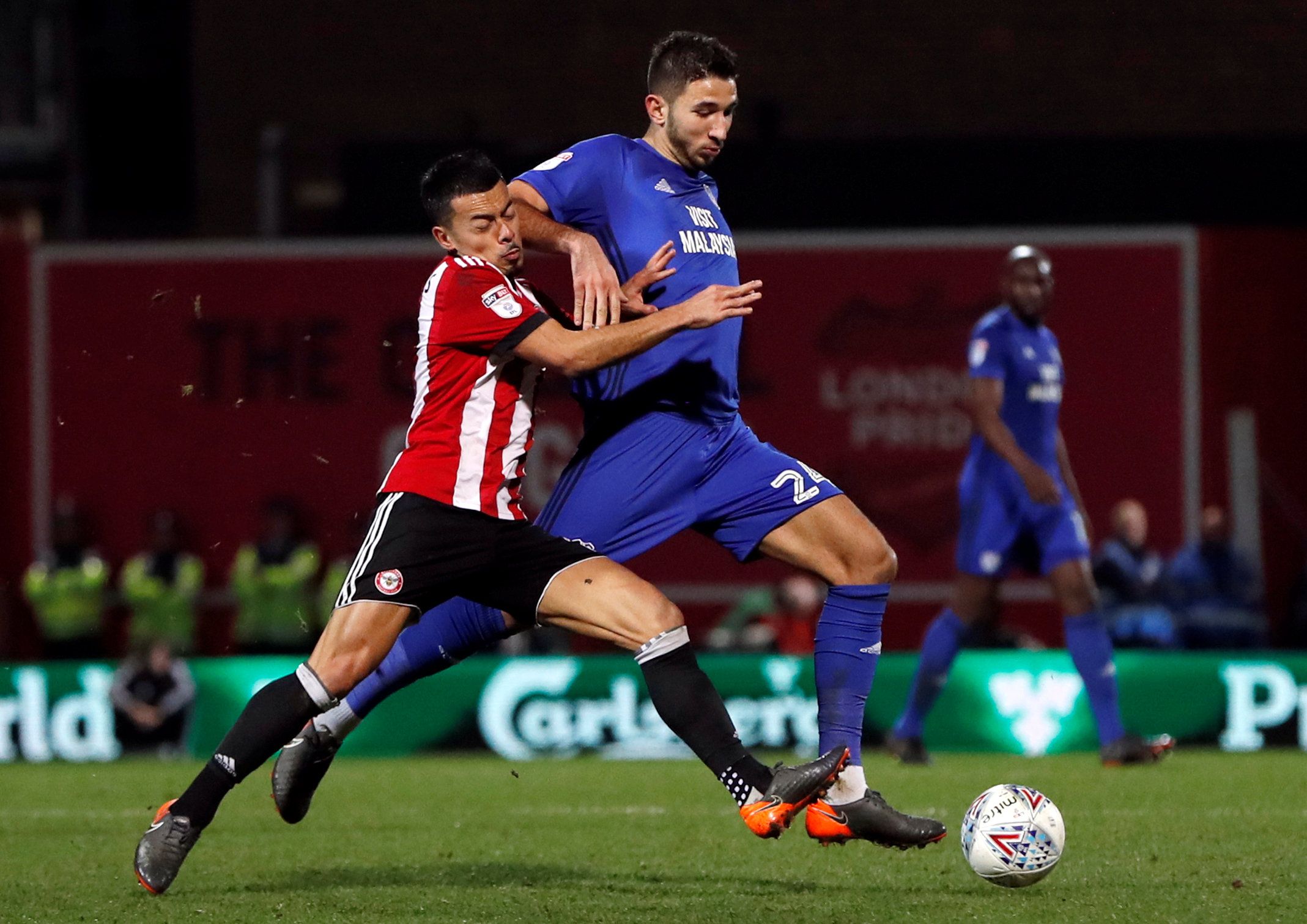 Marko Grujic in action for Cardiff against Brentford