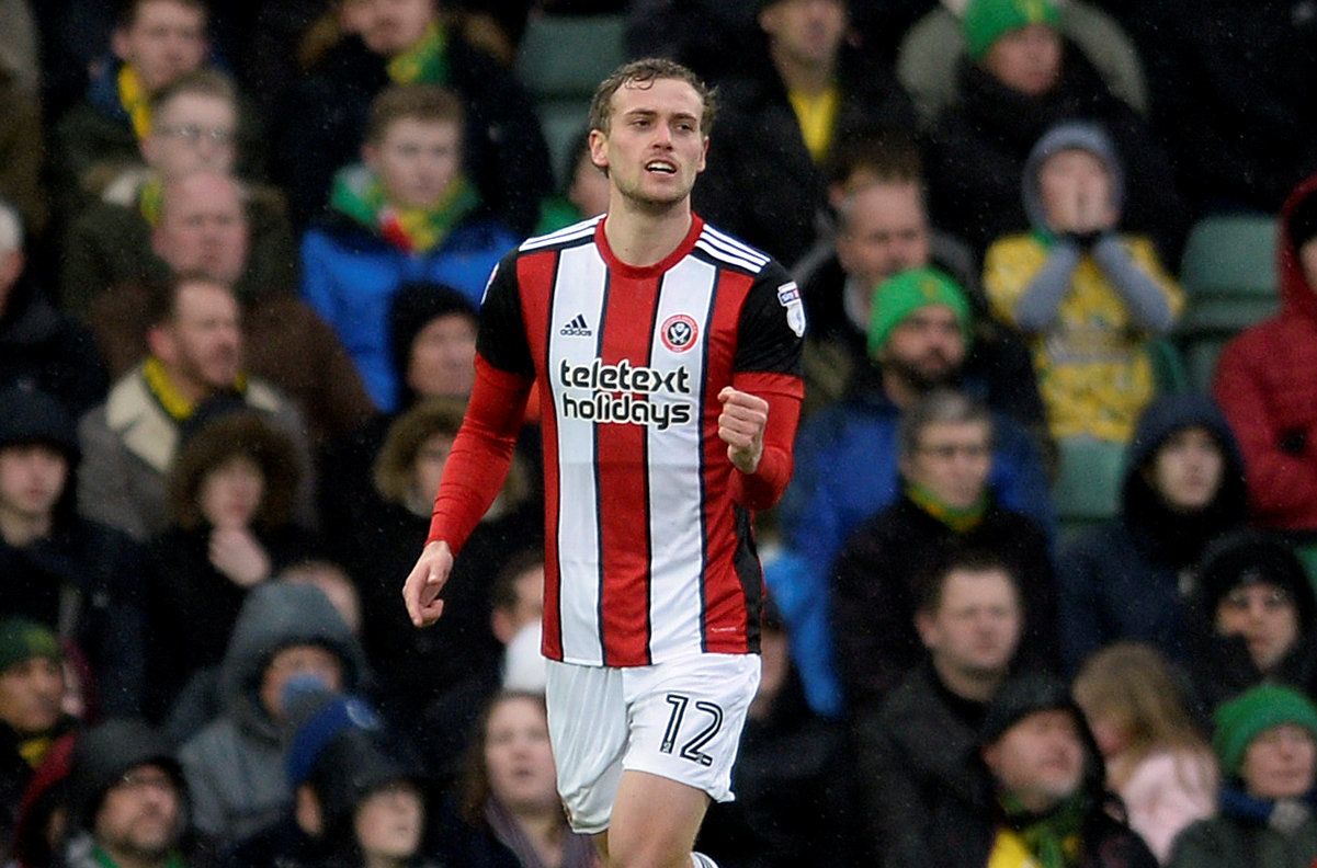 Soccer Football - Championship - Norwich City vs Sheffield United - Carrow Road, Norwich, Britain - January 20, 2018   Sheffield United's James Wilson celebrates scoring their first goal    Action Images/Alan Walter    EDITORIAL USE ONLY. No use with unauthorized audio, video, data, fixture lists, club/league logos or 