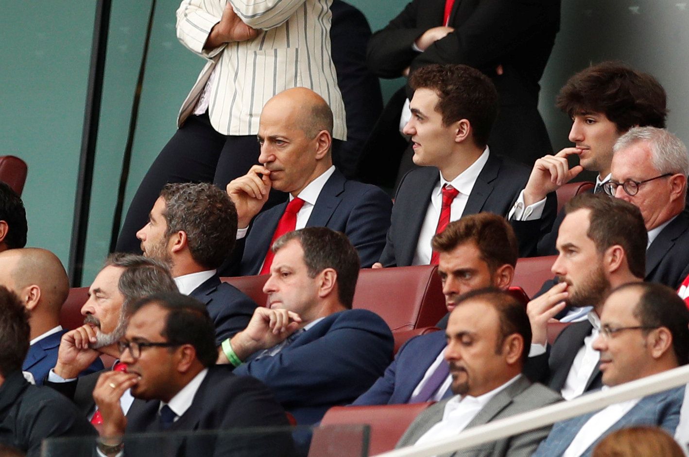 Soccer Football - Premier League - Arsenal v Manchester City - Emirates Stadium, London, Britain - August 12, 2018   Arsenal Chief Executive Ivan Gazidis in the stands   Action Images via Reuters/John Sibley    EDITORIAL USE ONLY. No use with unauthorized audio, video, data, fixture lists, club/league logos or 