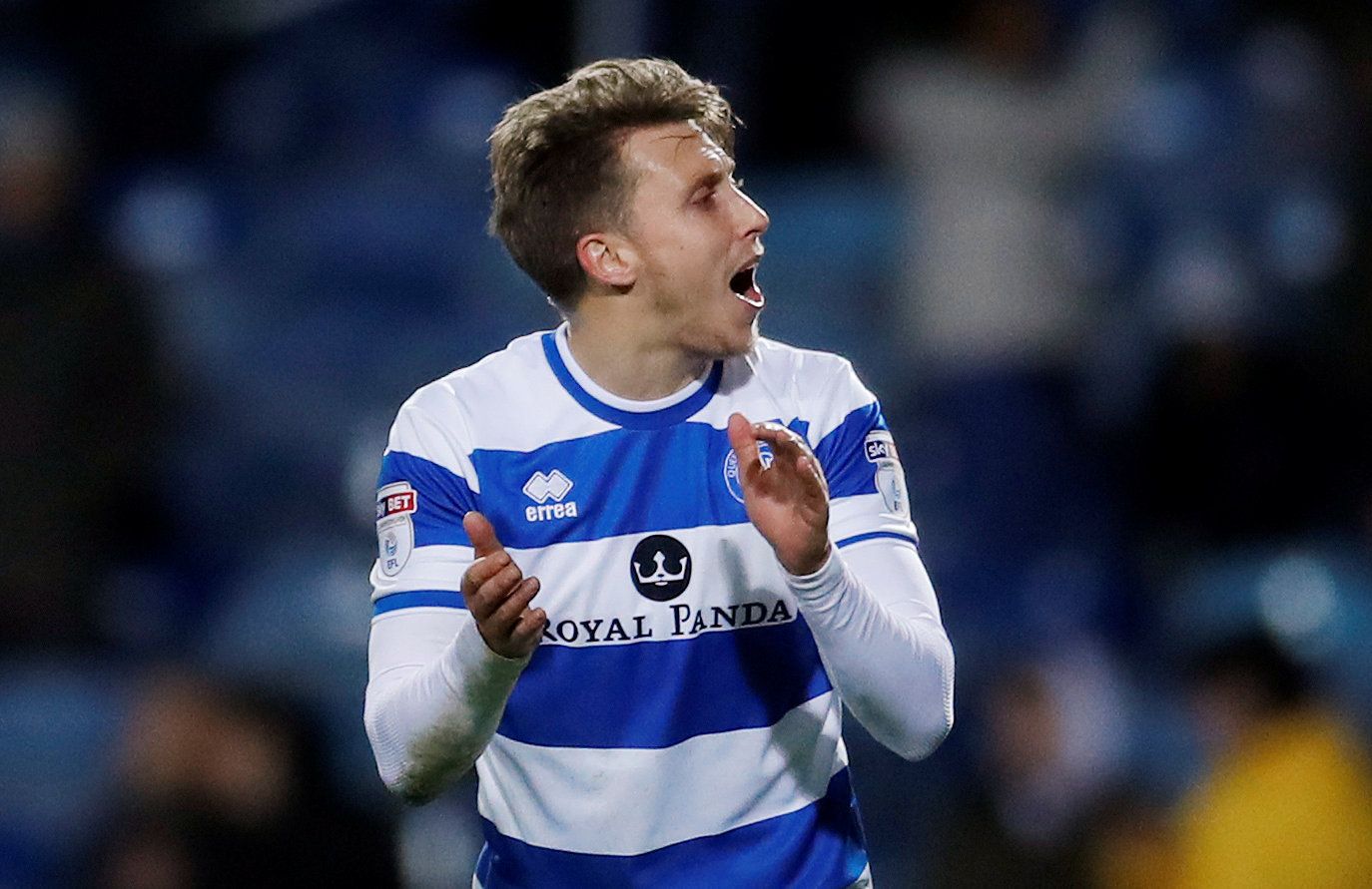 Soccer Football - Championship - Queens Park Rangers vs Brentford - Loftus Road, London, Britain - November 27, 2017   Queens Park Rangers' Luke Freeman celebrates after the match     Action Images/Andrew Couldridge    EDITORIAL USE ONLY. No use with unauthorized audio, video, data, fixture lists, club/league logos or 