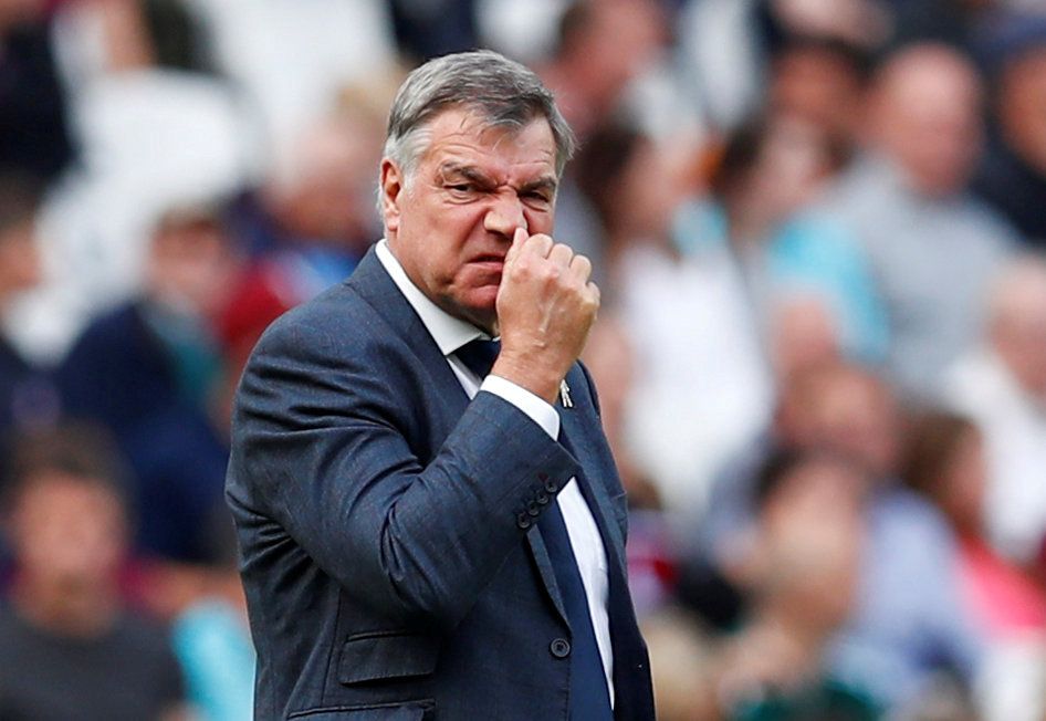 FILE PHOTO: Soccer Football - Premier League - West Ham United vs Everton - London Stadium, London, Britain - May 13, 2018     Everton manager Sam Allardyce reacts    REUTERS/Eddie Keogh/File Photo  EDITORIAL USE ONLY. No use with unauthorized audio, video, data, fixture lists, club/league logos or 