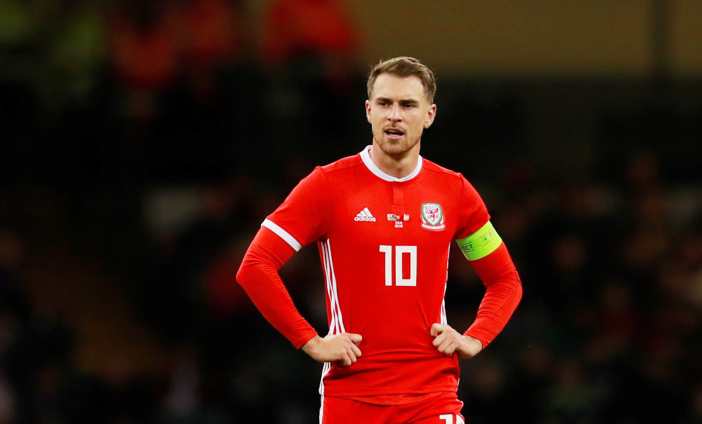 Soccer Football - International Friendly - Wales v Spain - Principality Stadium, Cardiff, Britain - October 11, 2018  Wales' Aaron Ramsey looks dejected   Action Images via Reuters/Andrew Couldridge