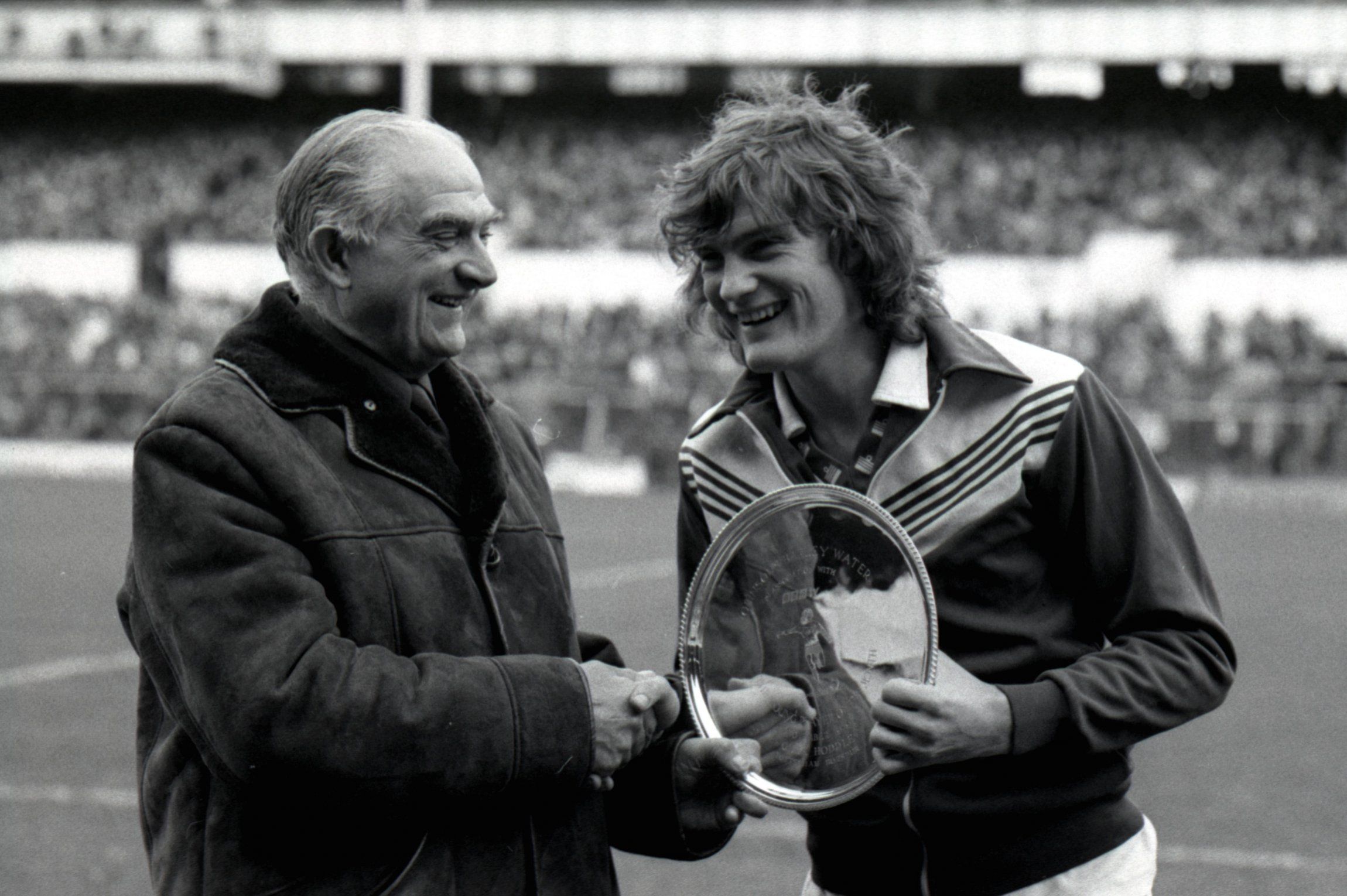Glenn Hoddle receives the player of the year award
