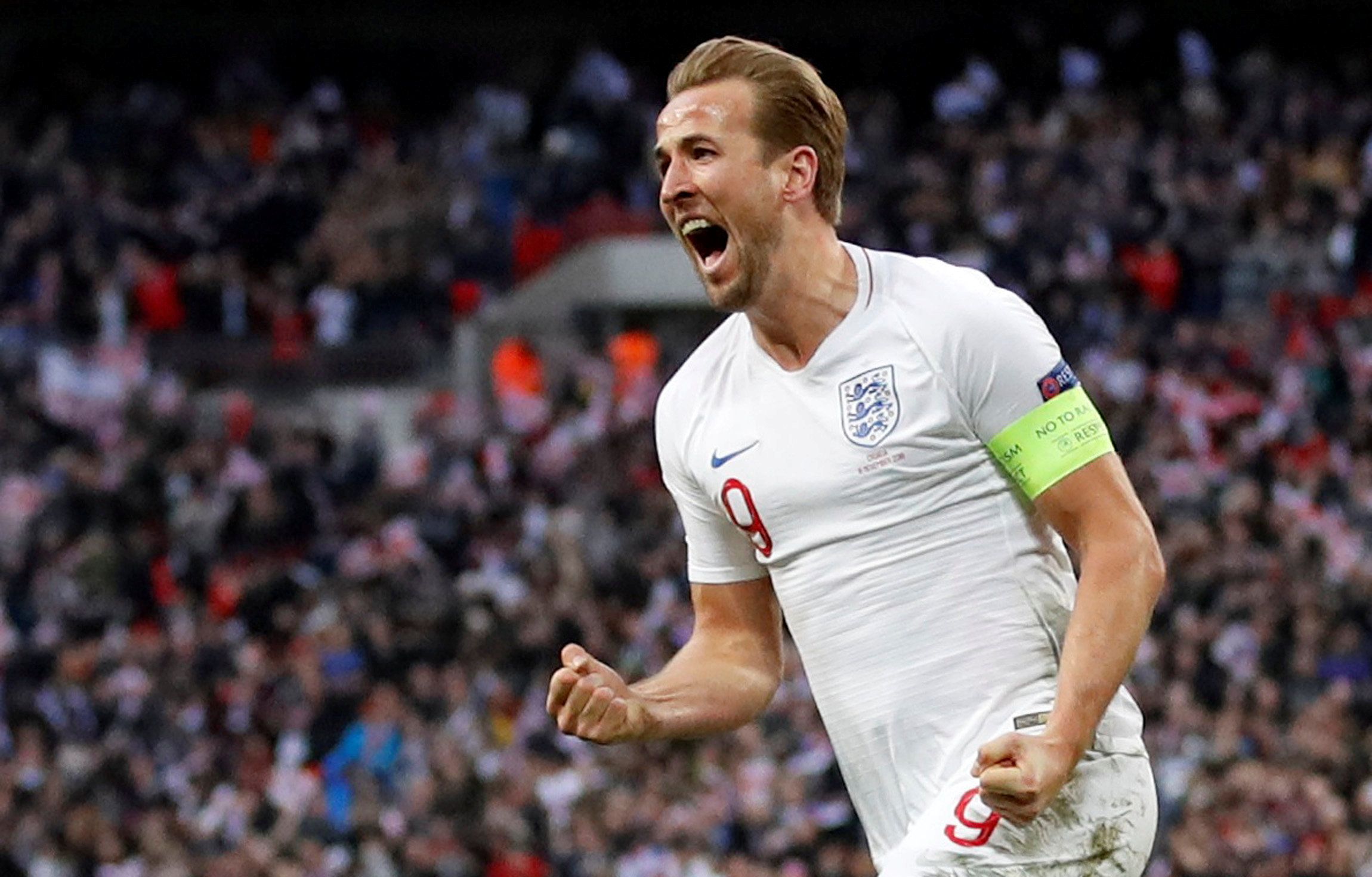 Soccer Football - UEFA Nations League - League A - Group 4 - England v Croatia - Wembley Stadium, London, Britain - November 18, 2018  England's Harry Kane celebrates scoring their second goal        Action Images via Reuters/Carl Recine     TPX IMAGES OF THE DAY