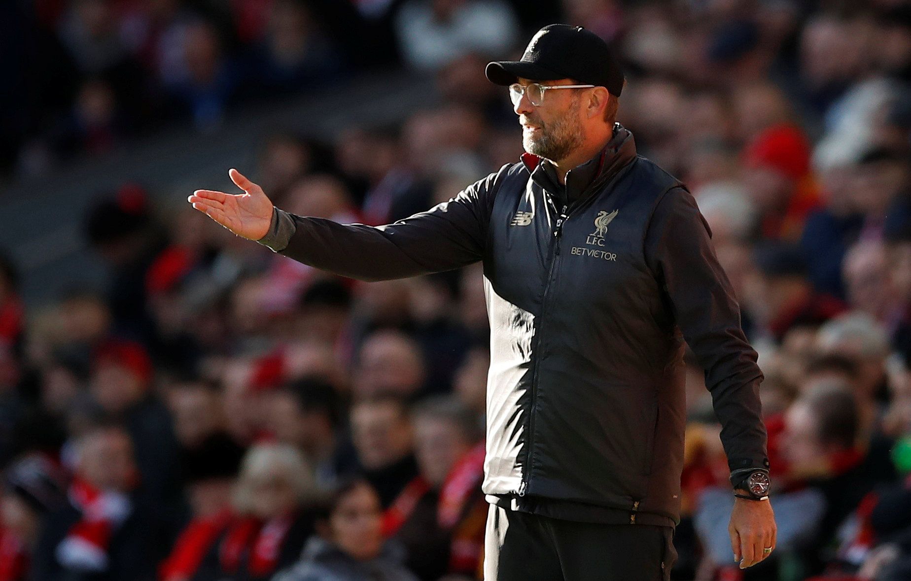 Soccer Football - Premier League - Liverpool v Fulham - Anfield, Liverpool, Britain - November 11, 2018  Liverpool manager Juergen Klopp         Action Images via Reuters/Andrew Boyers  EDITORIAL USE ONLY. No use with unauthorized audio, video, data, fixture lists, club/league logos or 
