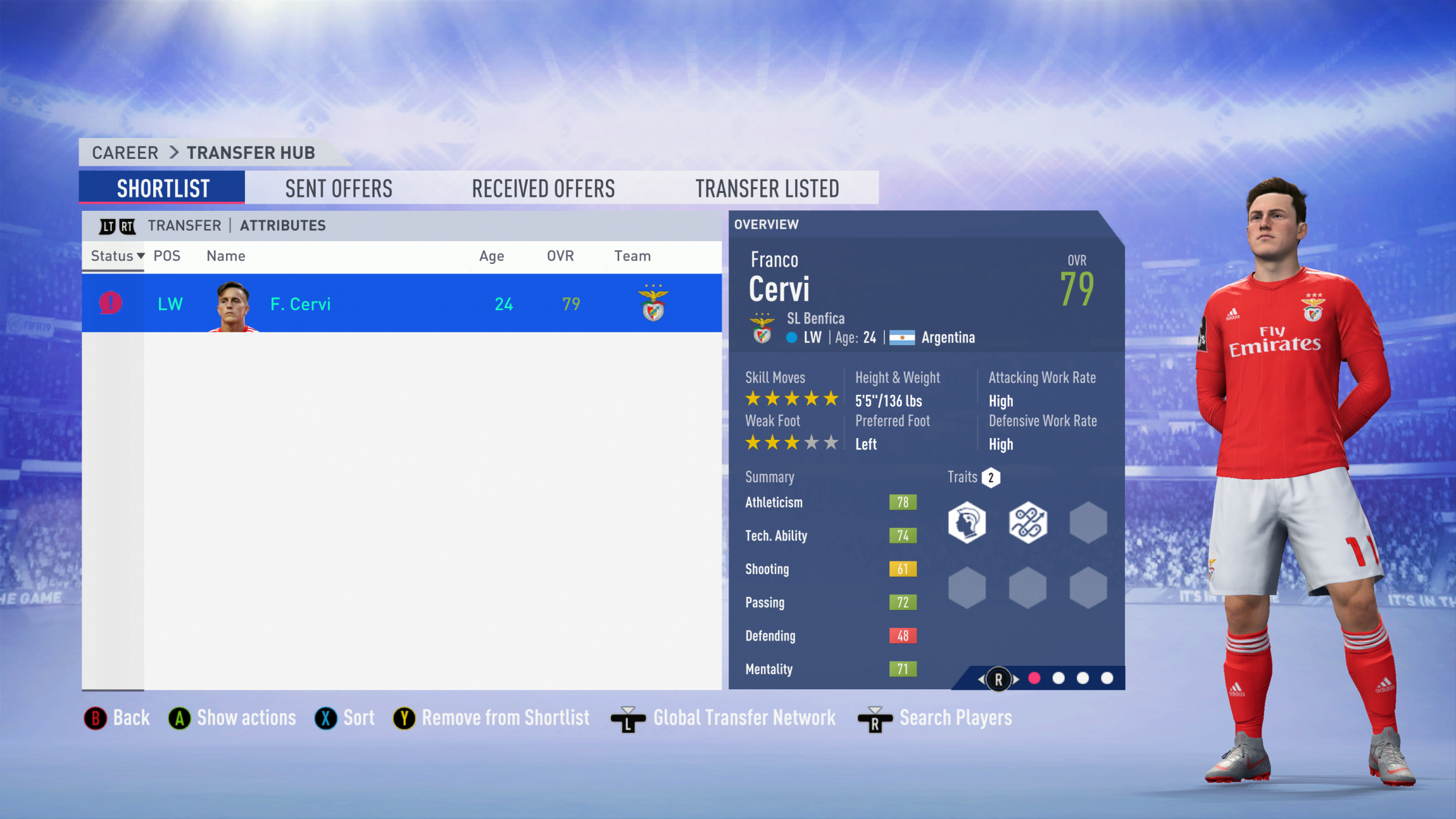FIFA 19 Career Mode - Crystal Palace Cervi