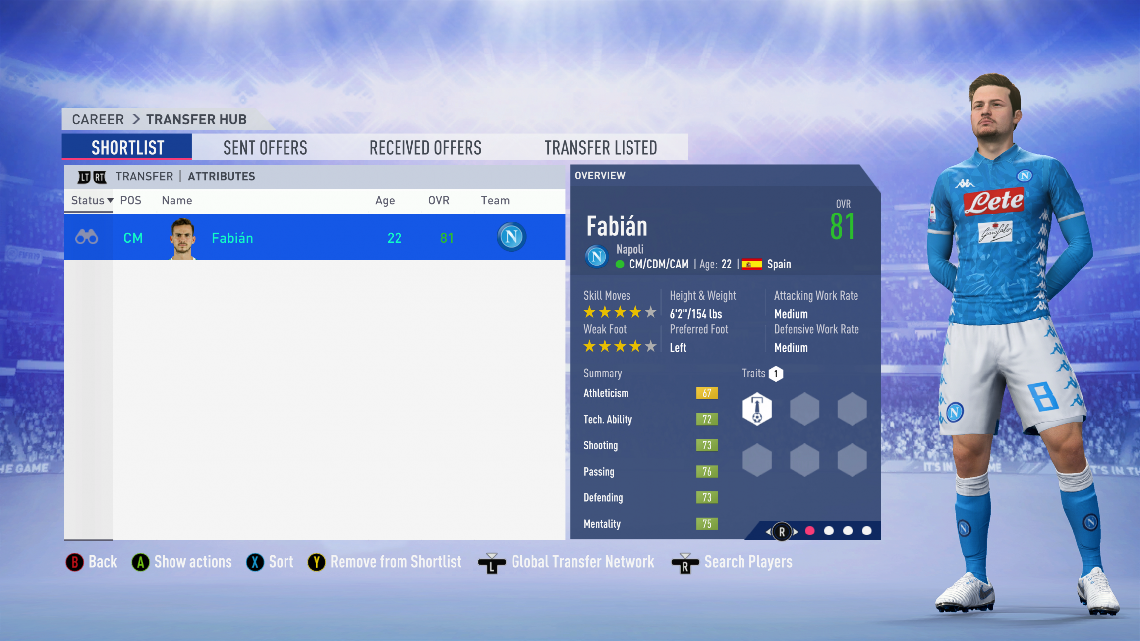 FIFA 19 Career Mode - Manchester United Fabian