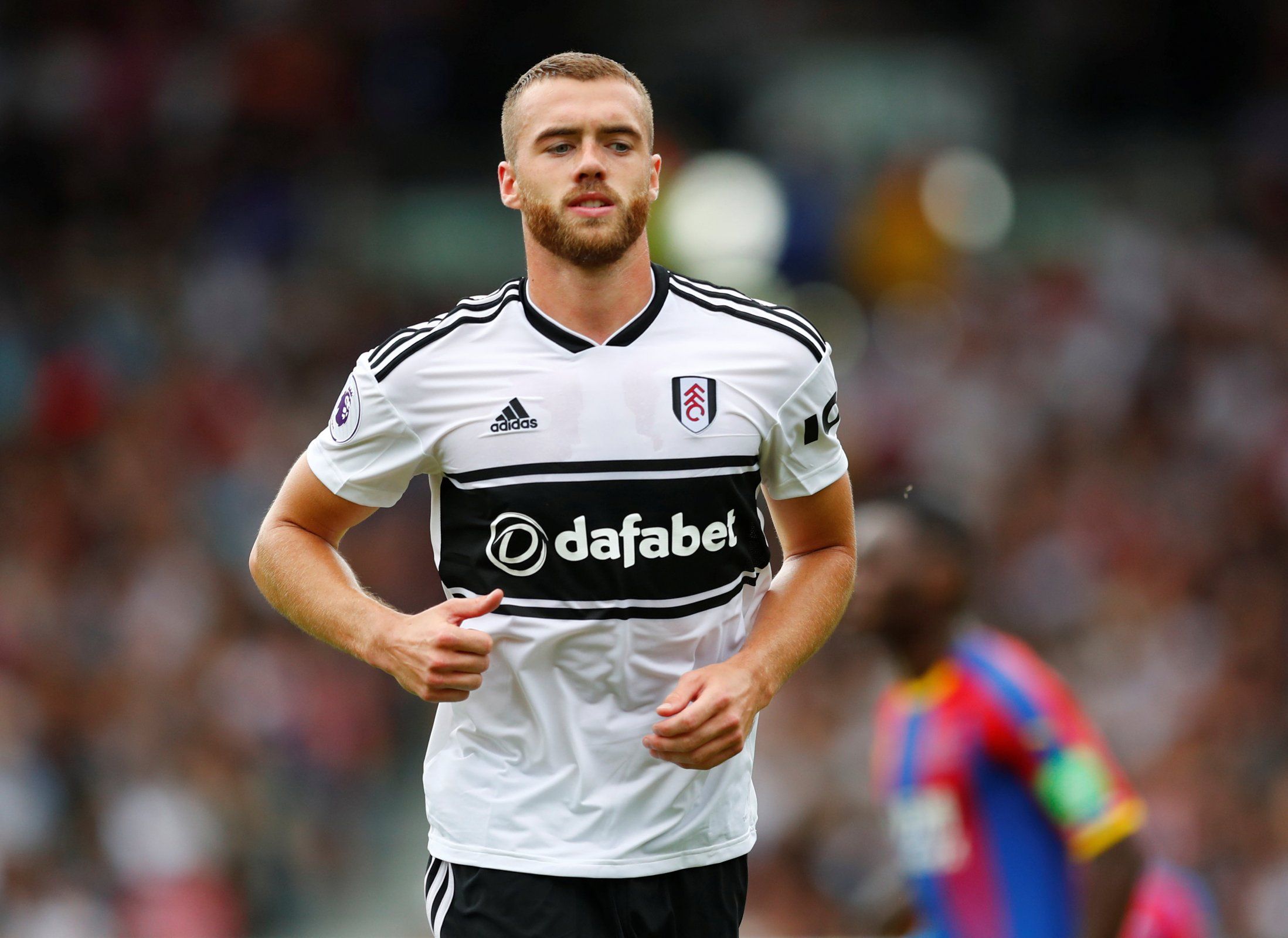 Fulham's Calum Chambers against Crystal Palace