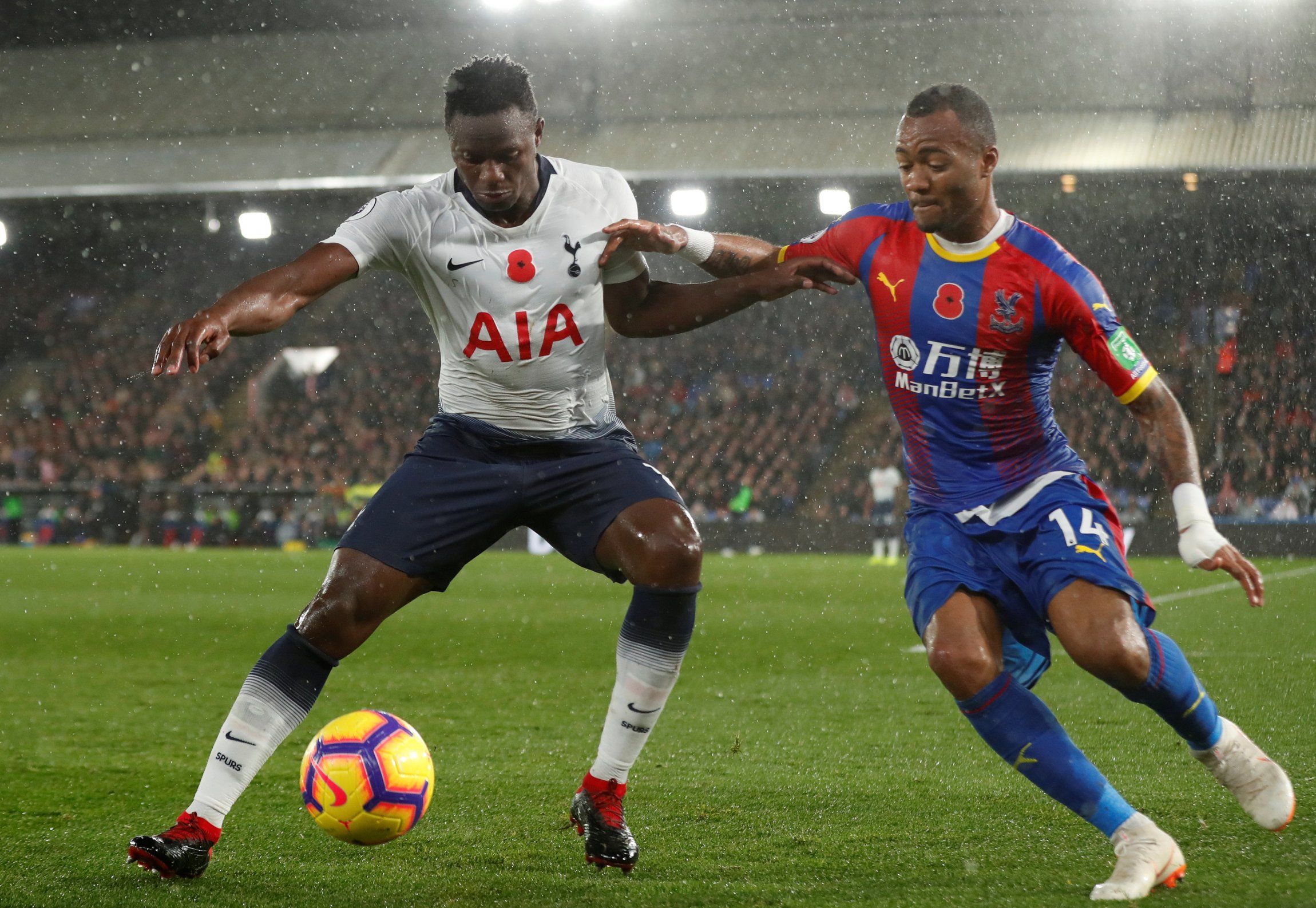 Victor Wanyama in action against Crystal Palace