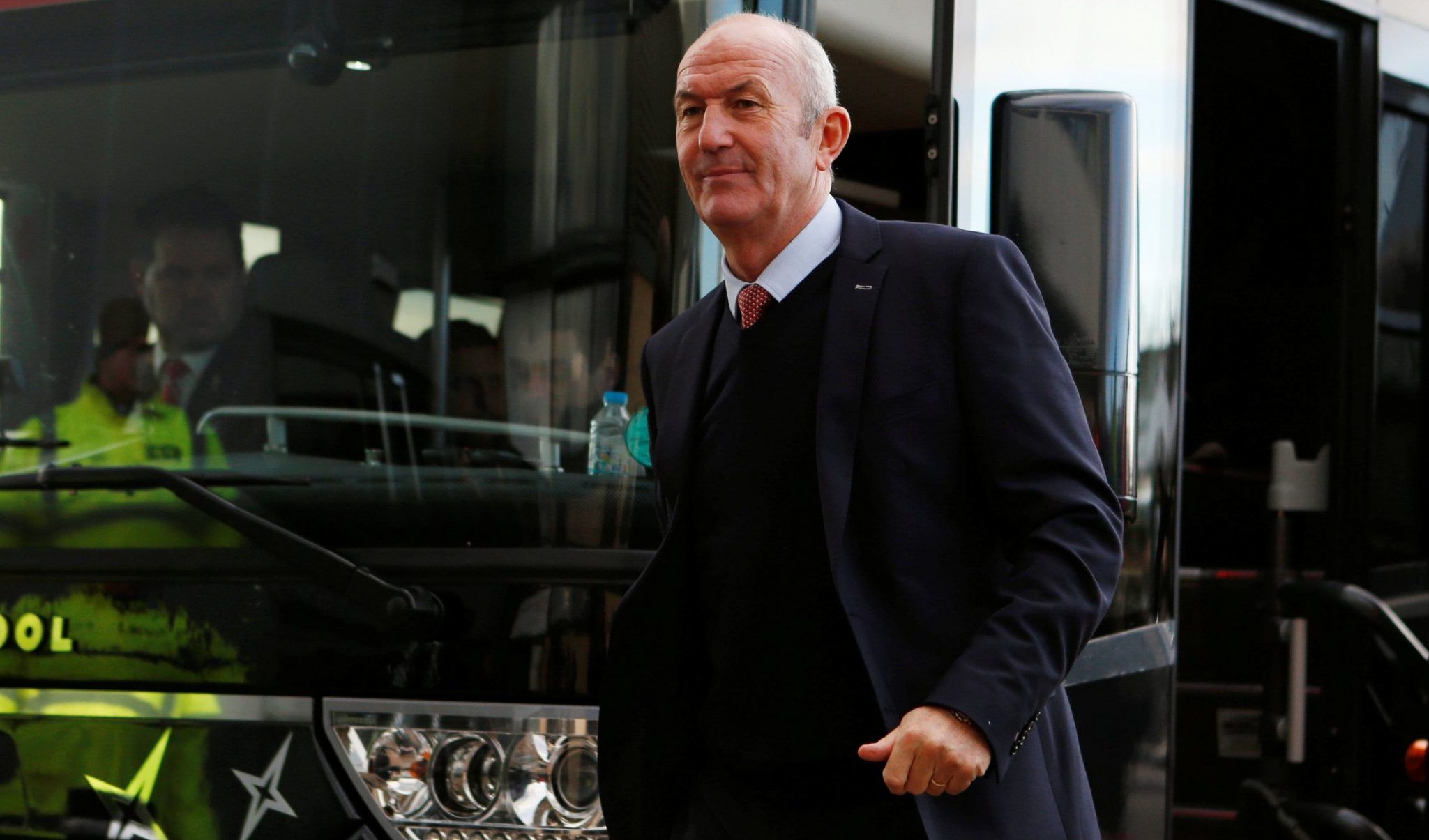 Middlesbrough manager Tony Pulis arrives at stadium before clash with Derby County