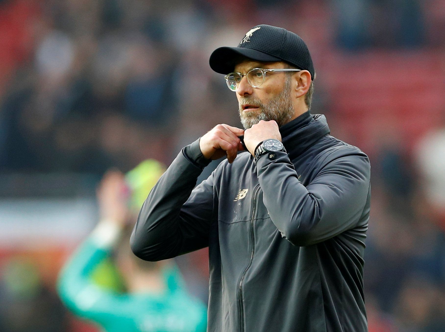 Soccer Football - Premier League - Manchester United v Liverpool - Old Trafford, Manchester, Britain - February 24, 2019  Liverpool manager Juergen Klopp at the end of the match   REUTERS/Phil Noble  EDITORIAL USE ONLY. No use with unauthorized audio, video, data, fixture lists, club/league logos or 