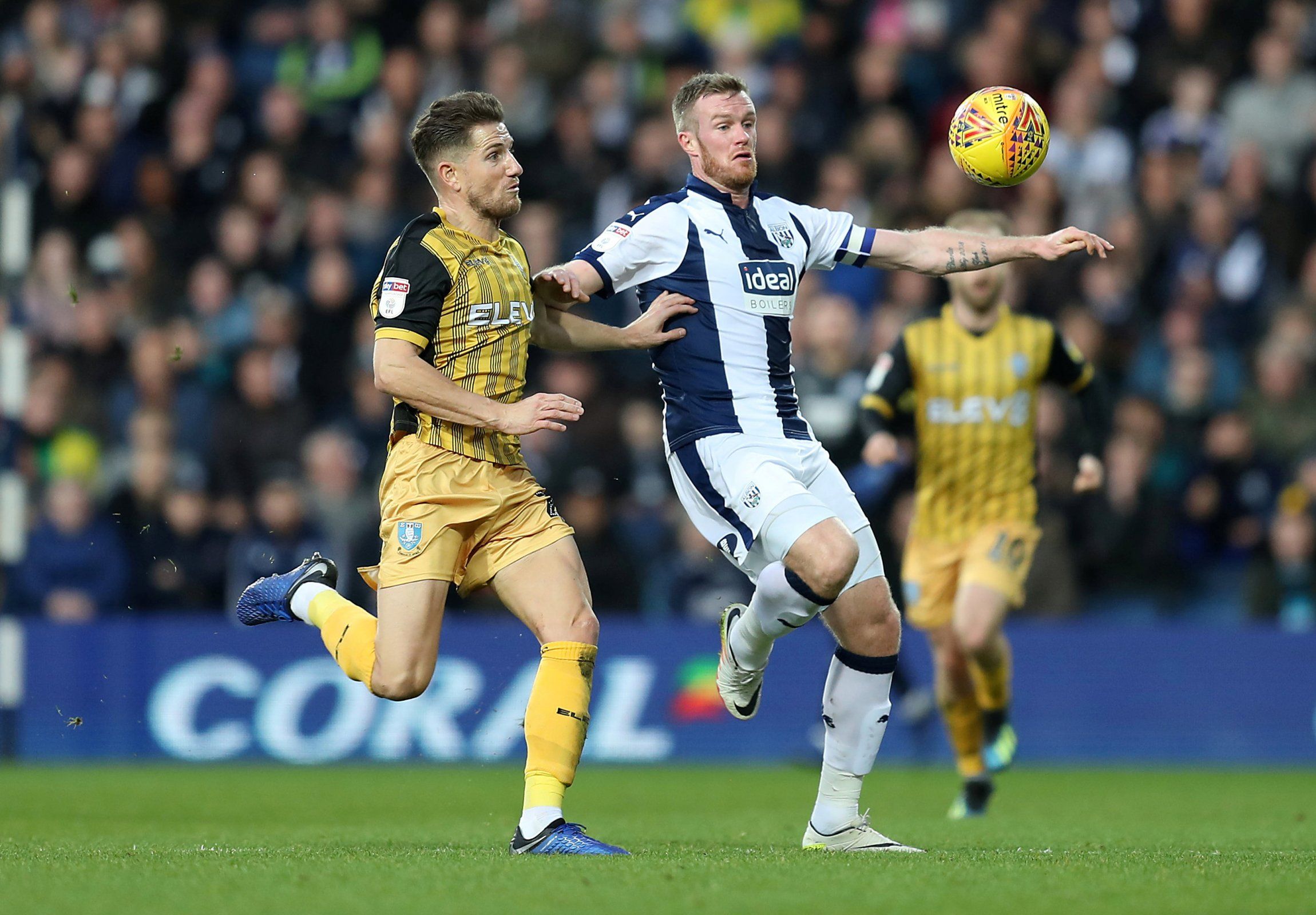 Chris Brunt in action for West Brom. 
