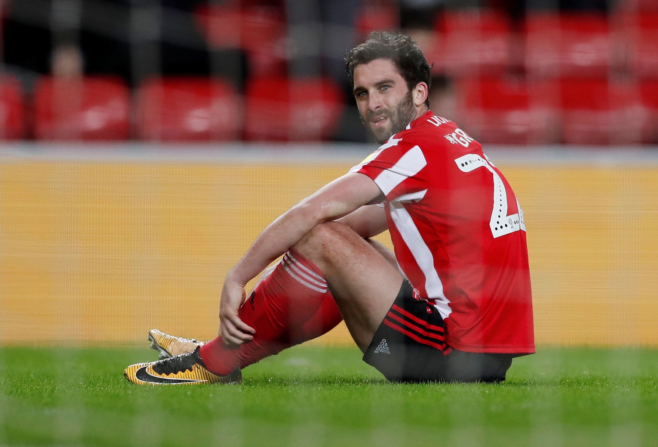 Soccer Football - League One - Sunderland v Blackpool - Stadium of Light, Sunderland, Britain - February 12, 2019   Sunderland's Will Grigg reacts   Action Images/Lee Smith    EDITORIAL USE ONLY. No use with unauthorized audio, video, data, fixture lists, club/league logos or 