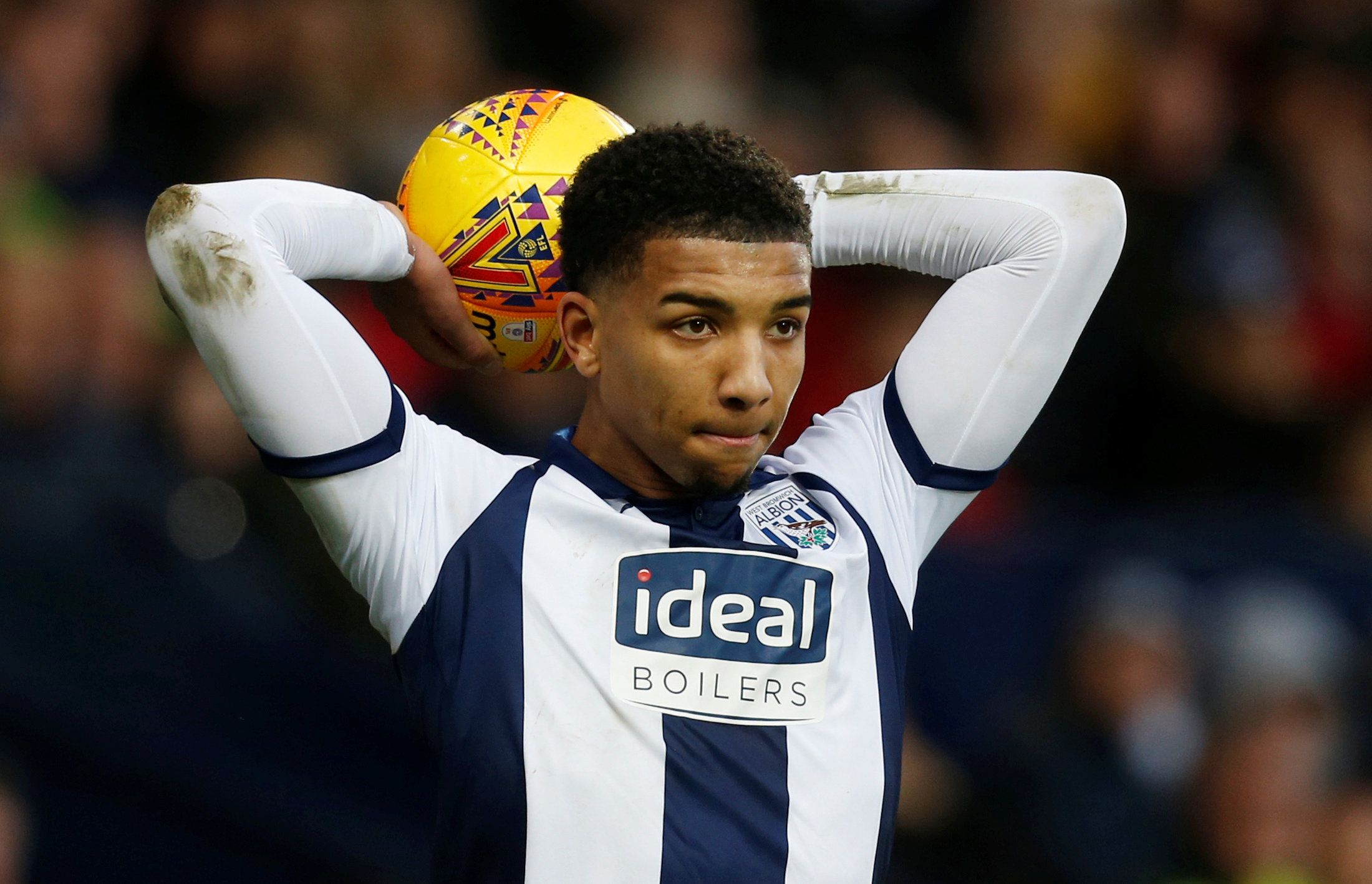 Soccer Football - Championship - West Bromwich Albion v Norwich City - The Hawthorns, West Bromwich, Britain - January 12, 2019  West Bromwich Albion's Mason Holgate    Action Images/Ed Sykes  EDITORIAL USE ONLY. No use with unauthorized audio, video, data, fixture lists, club/league logos or 