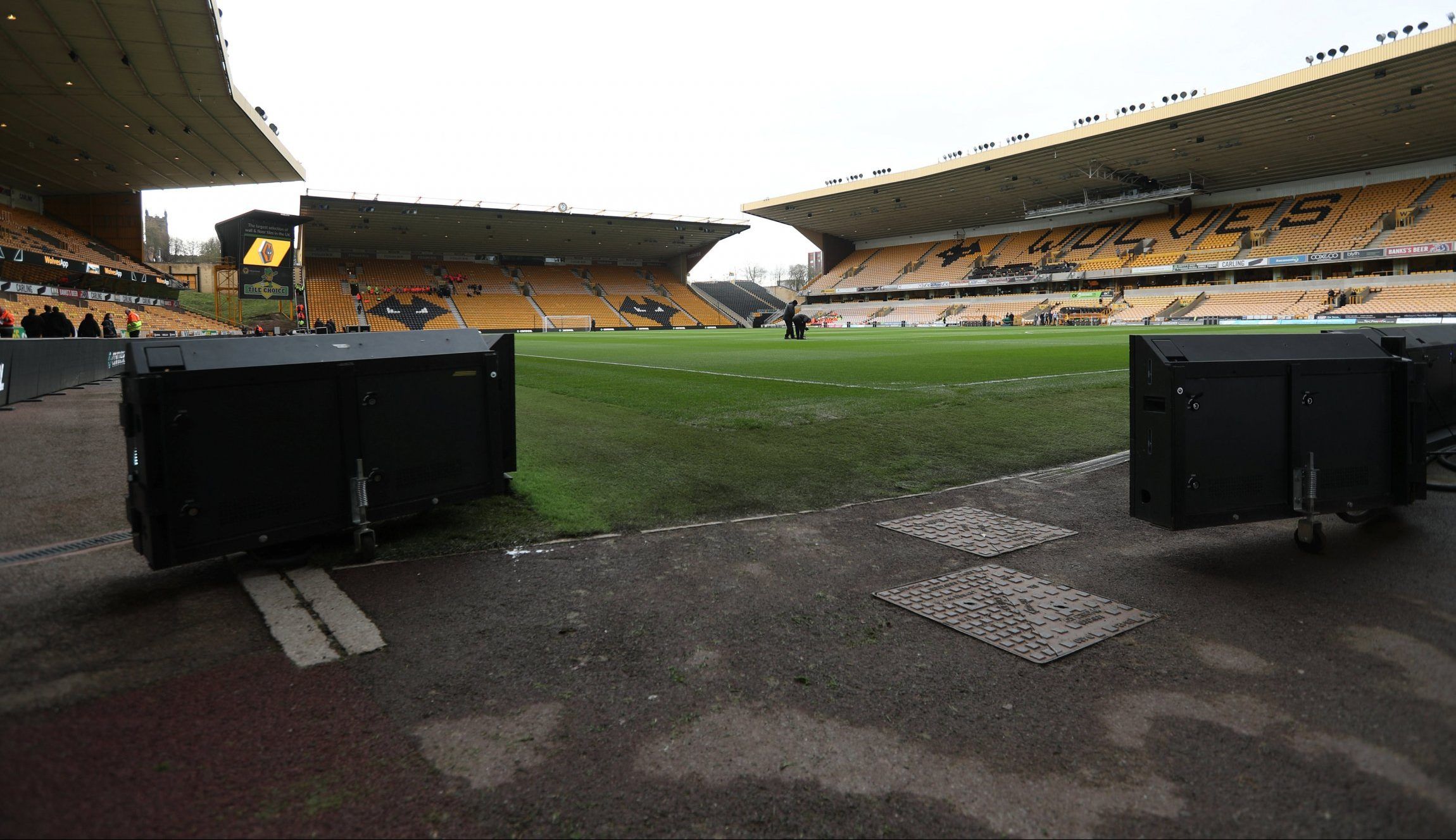 A view of Wolves' Molineux Stadium. 