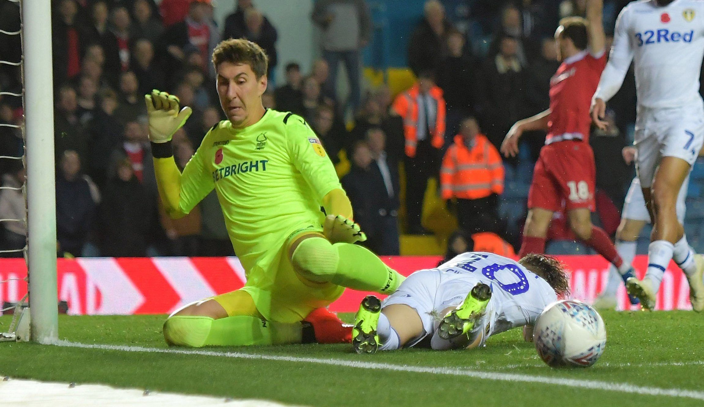 Pantilimon in action for Nottingham Forest against Leeds. 