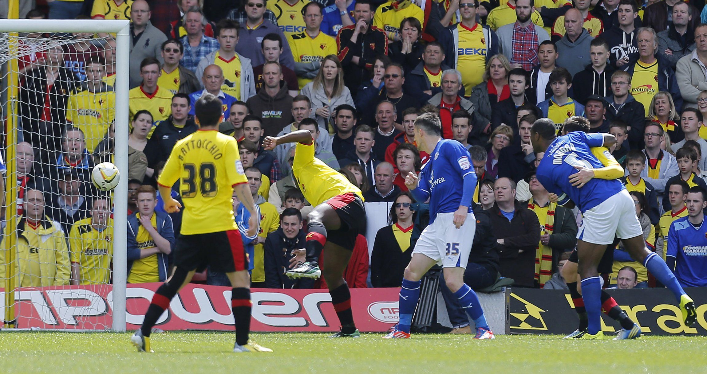 David Nugent scores for Leicester v Watford 2013