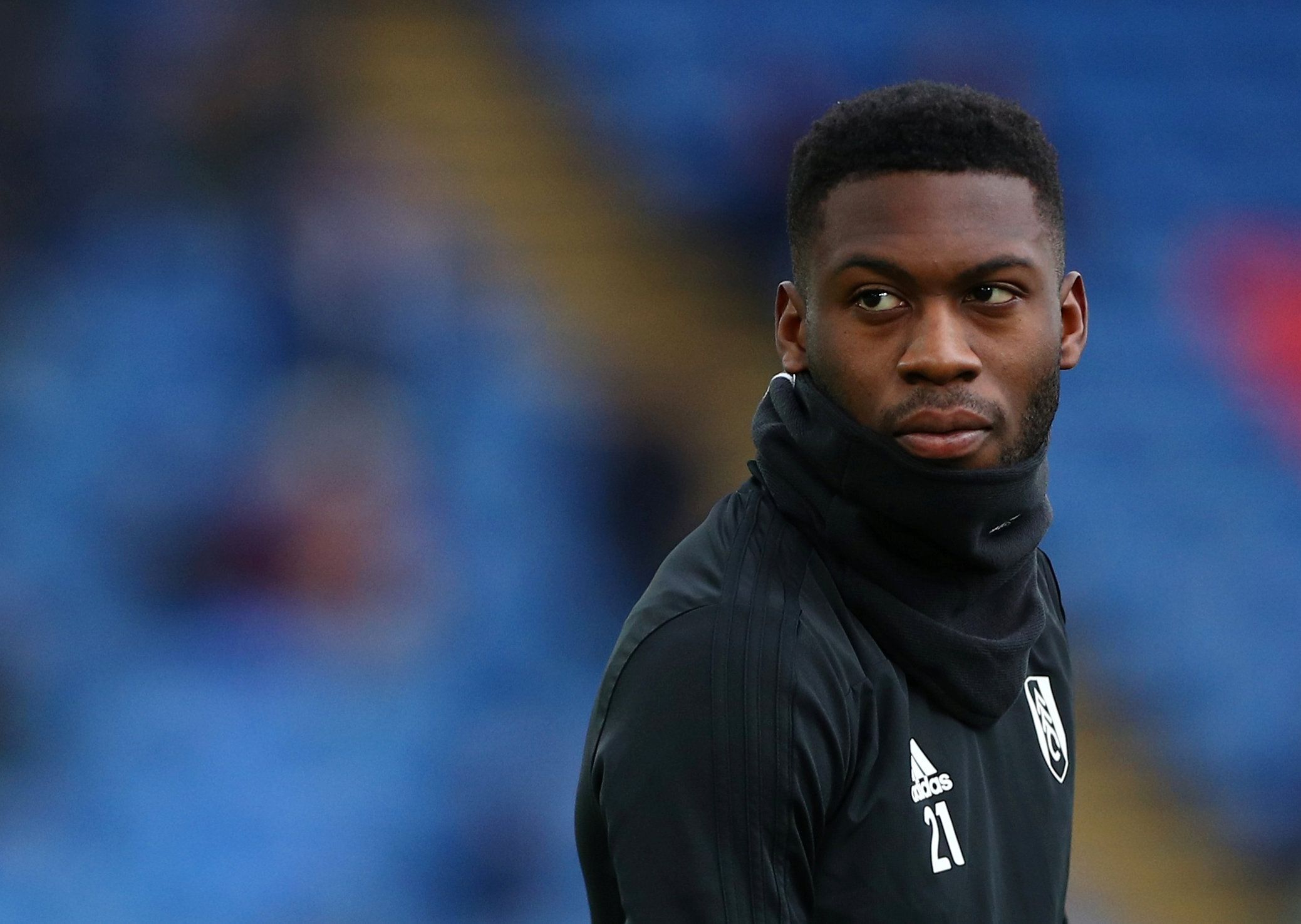 Soccer Football - Premier League - Crystal Palace v Fulham - Selhurst Park, London, Britain - February 2, 2019  Fulham's Timothy Fosu-Mensah during the warm up before the match   REUTERS/Hannah McKay  EDITORIAL USE ONLY. No use with unauthorized audio, video, data, fixture lists, club/league logos or 