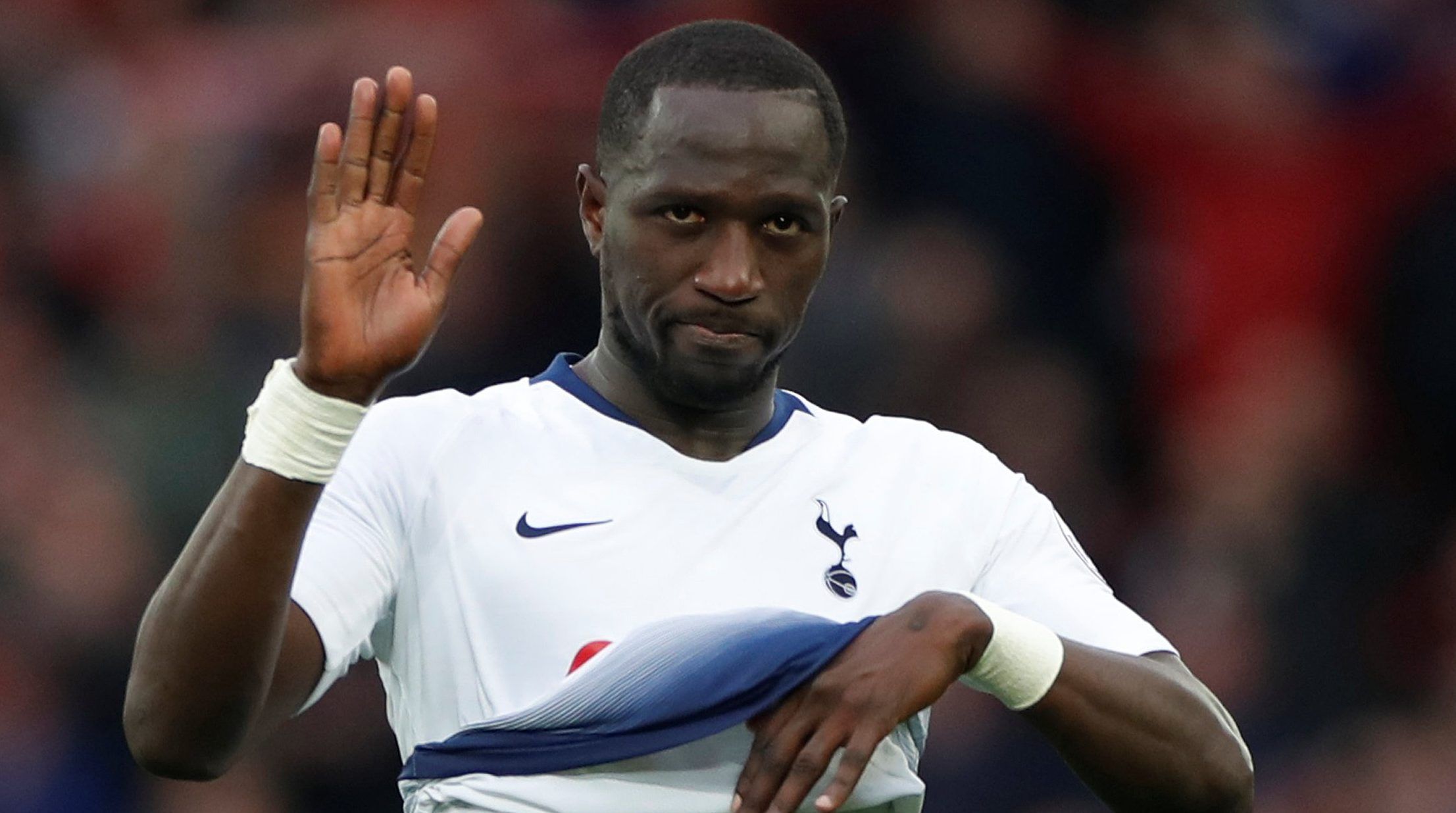 Soccer Football - Premier League - Liverpool v Tottenham Hotspur - Anfield, Liverpool, Britain - March 31, 2019  Tottenham's Moussa Sissoko reacts after the match                   Action Images via Reuters/Paul Childs  EDITORIAL USE ONLY. No use with unauthorized audio, video, data, fixture lists, club/league logos or 