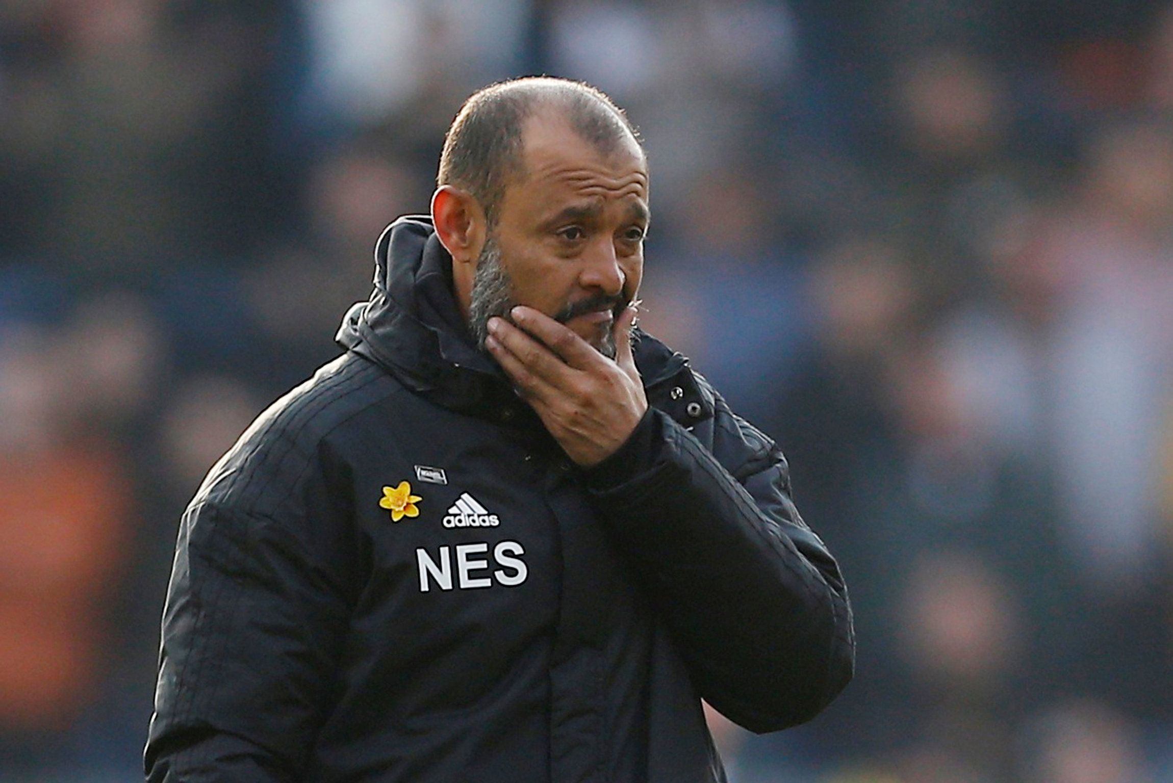 Soccer Football - Premier League - Burnley v Wolverhampton Wanderers - Turf Moor, Burnley, Britain - March 30, 2019  Wolverhampton Wanderers manager Nuno Espirito Santo reacts after the match        Action Images via Reuters/Craig Brough  EDITORIAL USE ONLY. No use with unauthorized audio, video, data, fixture lists, club/league logos or "live" services. Online in-match use limited to 75 images, no video emulation. No use in betting, games or single club/league/player publications.  Please conta