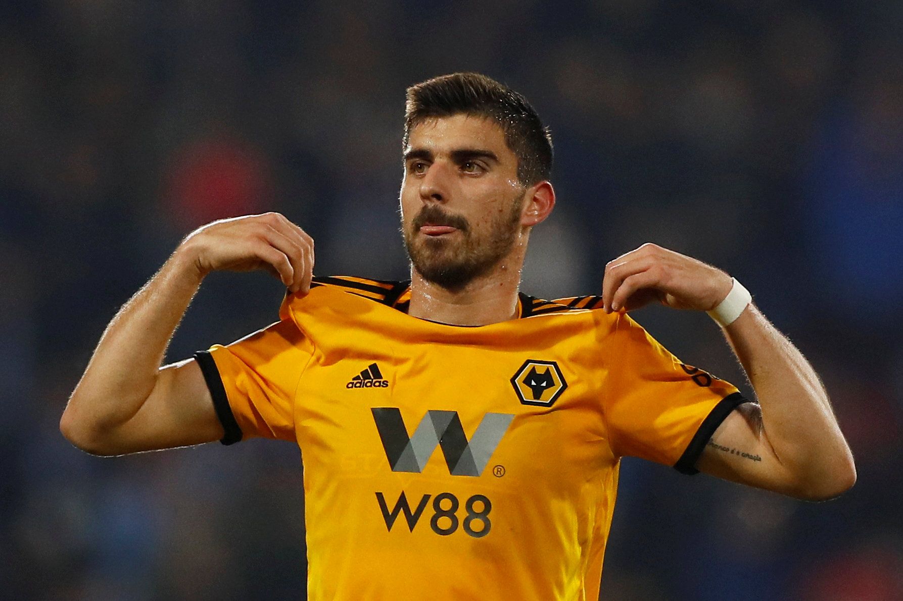 Soccer Football - Premier League - Huddersfield Town v Wolverhampton Wanderers - John Smith's Stadium, Huddersfield, Britain - February 26, 2019  Wolverhampton Wanderers' Ruben Neves              Action Images via Reuters/Jason Cairnduff  EDITORIAL USE ONLY. No use with unauthorized audio, video, data, fixture lists, club/league logos or "live" services. Online in-match use limited to 75 images, no video emulation. No use in betting, games or single club/league/player publications.  Please conta