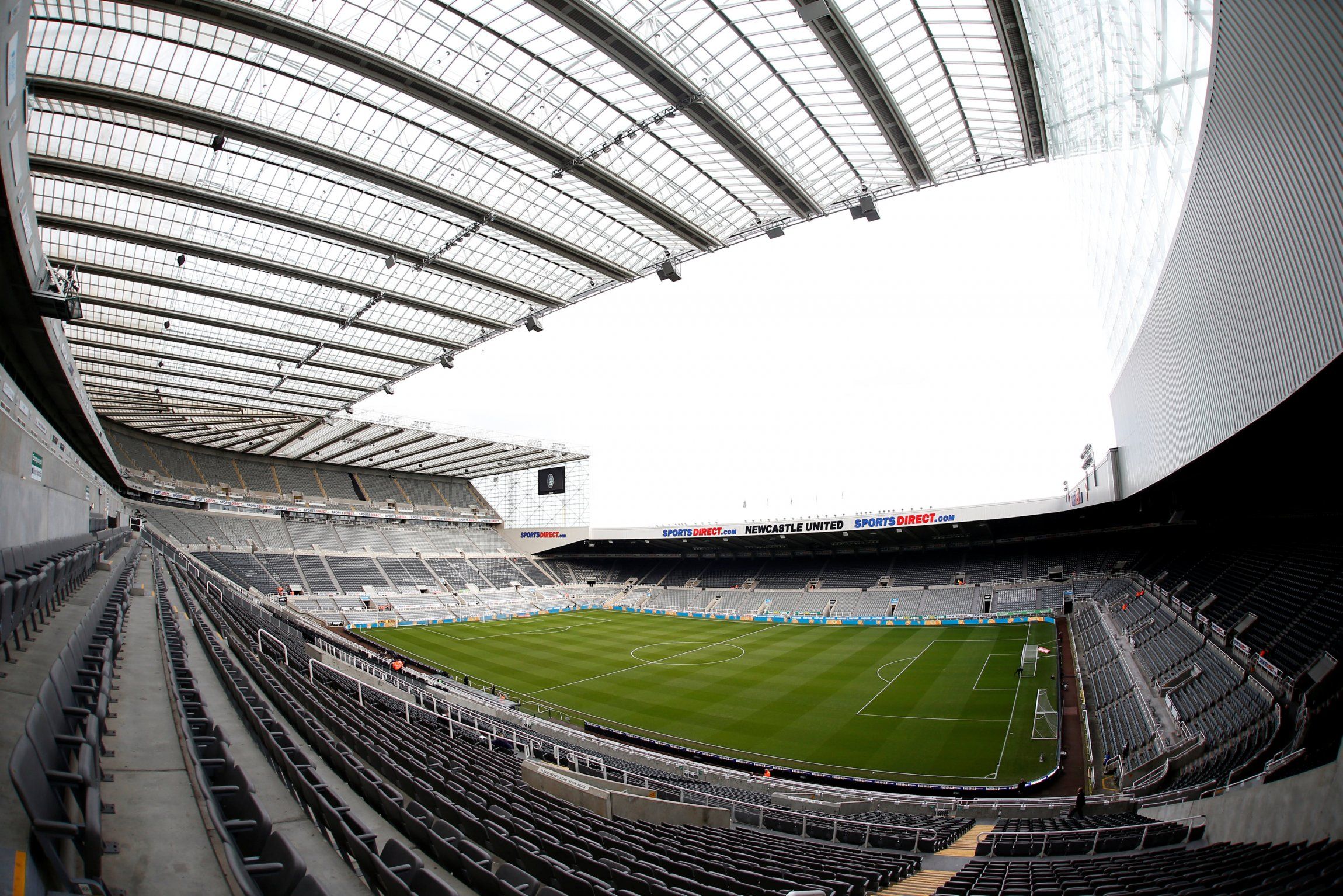 General view inside St James' Park - home of Newcastle United