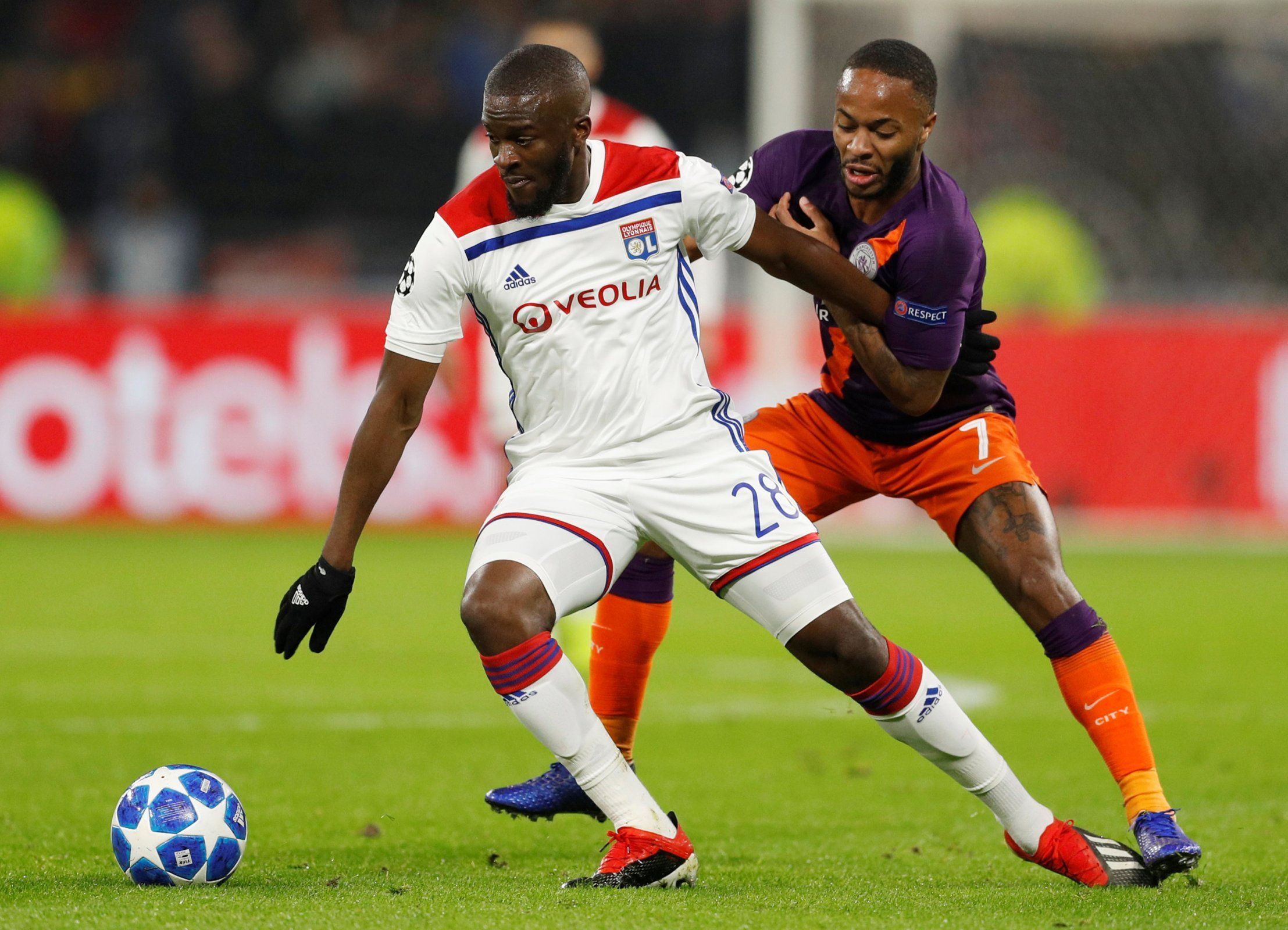 Tanguy Ndombele in action for Lyon
