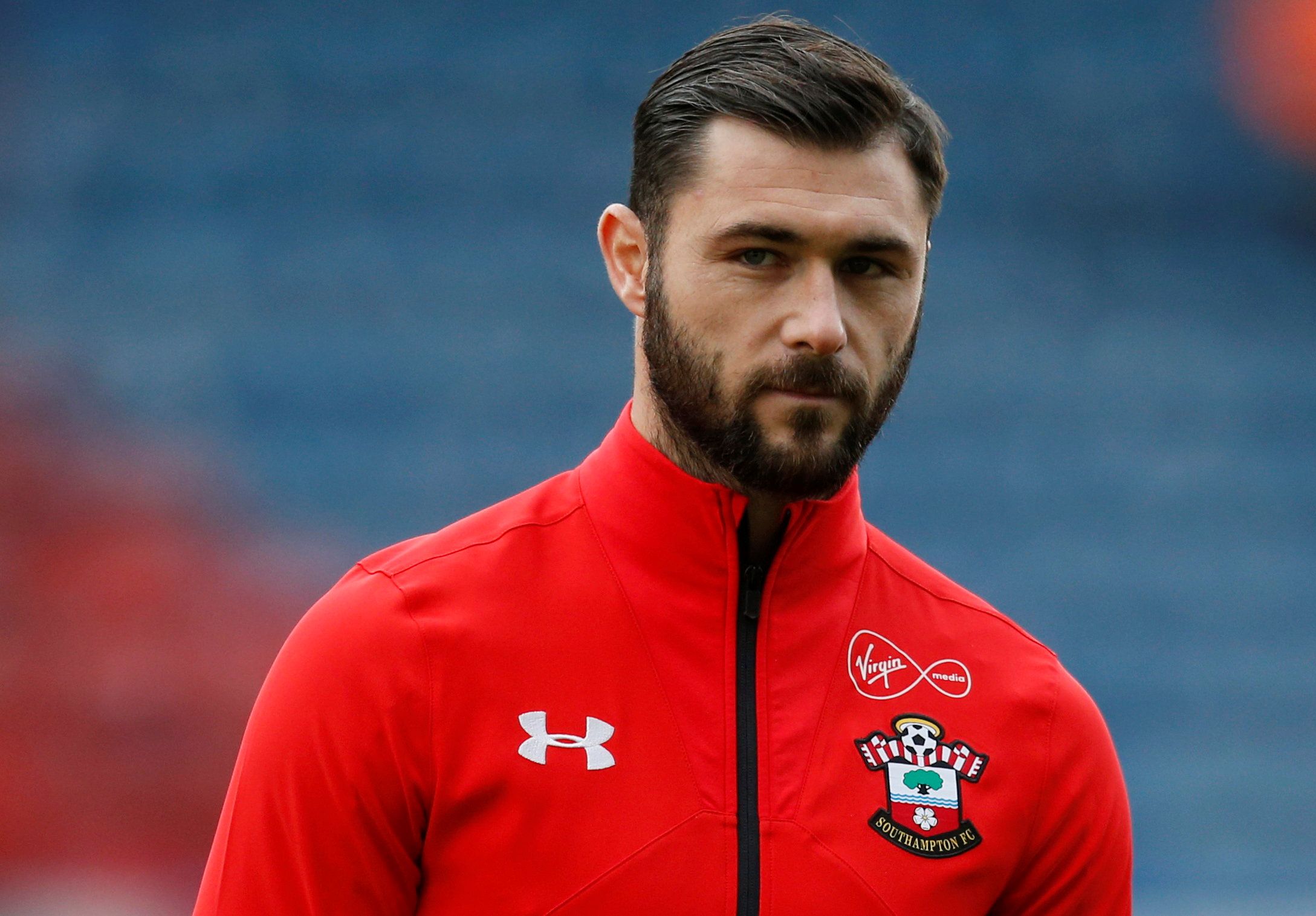 Soccer Football - Premier League - Huddersfield Town v Southampton - John Smith's Stadium, Huddersfield, Britain - December 22, 2018  Southampton's Charlie Austin before the match  Action Images via Reuters/Ed Sykes  EDITORIAL USE ONLY. No use with unauthorized audio, video, data, fixture lists, club/league logos or 